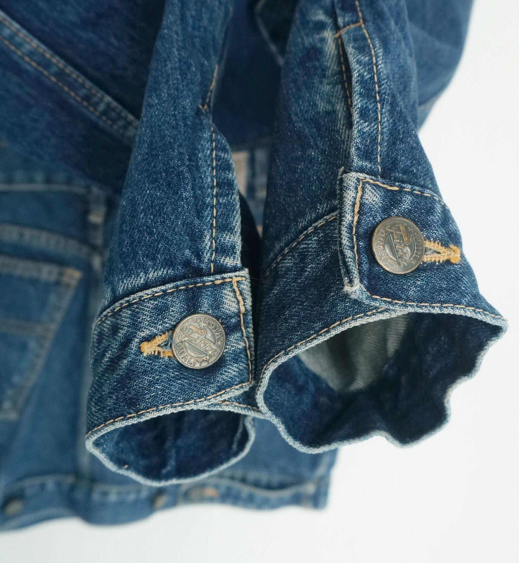 Vintage Rare Vintage Japan FITTZ Hybrid Baggy Denim Jacket Size US M / EU 48-50 / 2 - 10 Thumbnail