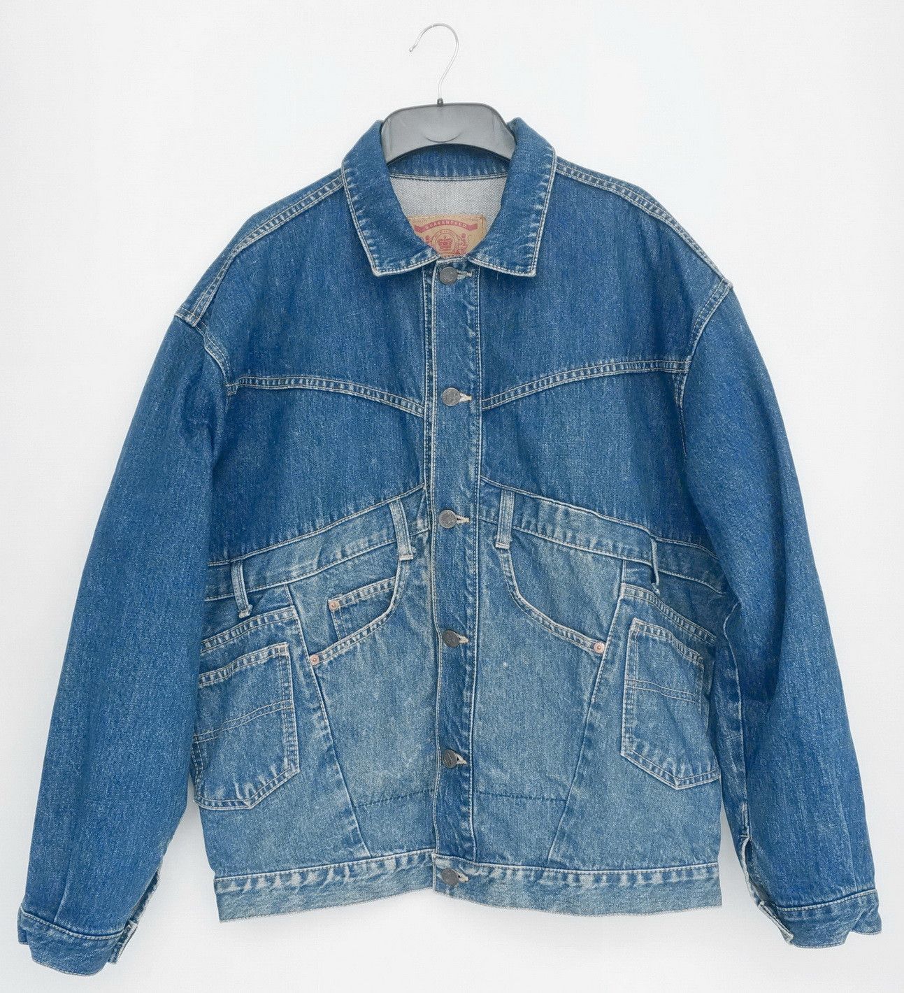 Vintage Rare Vintage Japan FITTZ Hybrid Baggy Denim Jacket Size US M / EU 48-50 / 2 - 3 Thumbnail