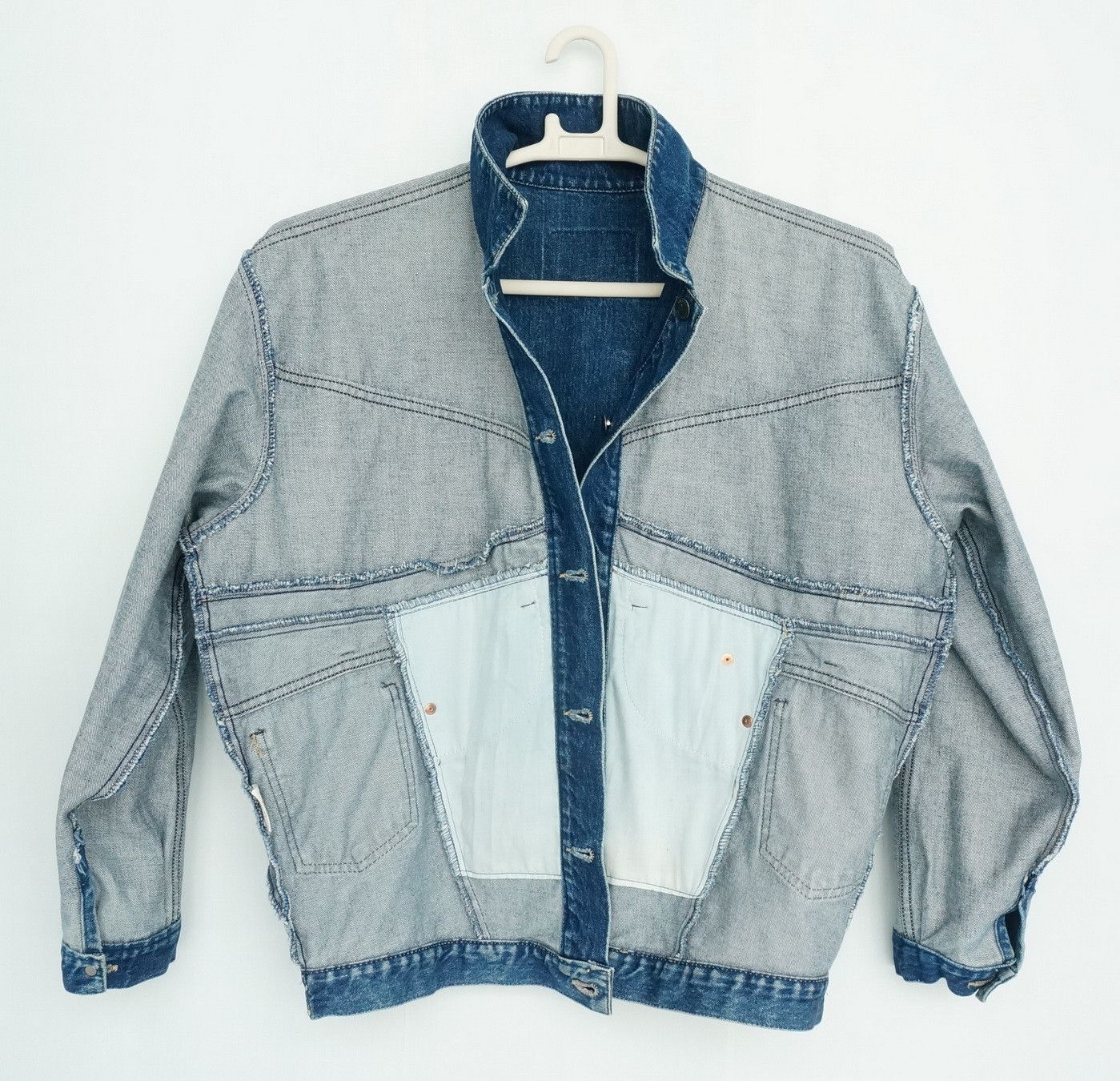 Vintage Rare Vintage Japan FITTZ Hybrid Baggy Denim Jacket Size US M / EU 48-50 / 2 - 21 Thumbnail