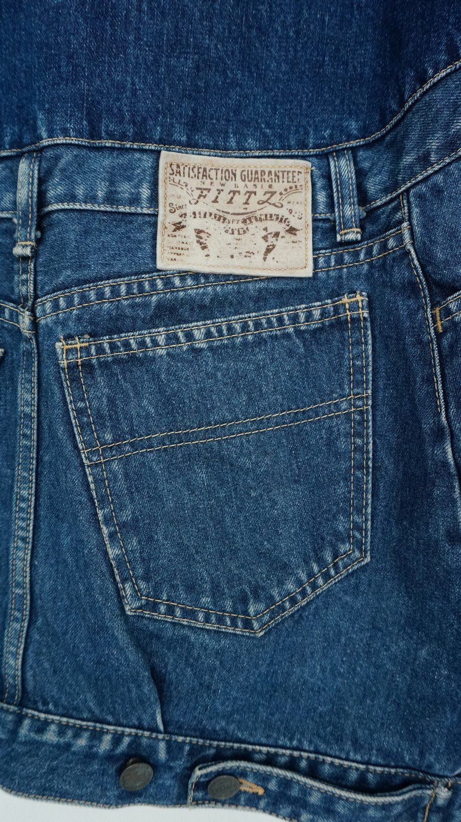 Vintage Rare Vintage Japan FITTZ Hybrid Baggy Denim Jacket Size US M / EU 48-50 / 2 - 20 Thumbnail