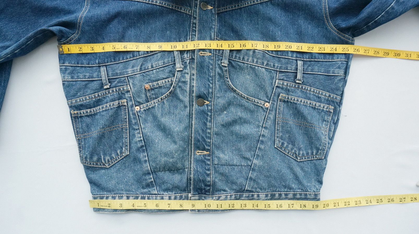 Vintage Rare Vintage Japan FITTZ Hybrid Baggy Denim Jacket Size US M / EU 48-50 / 2 - 7 Thumbnail
