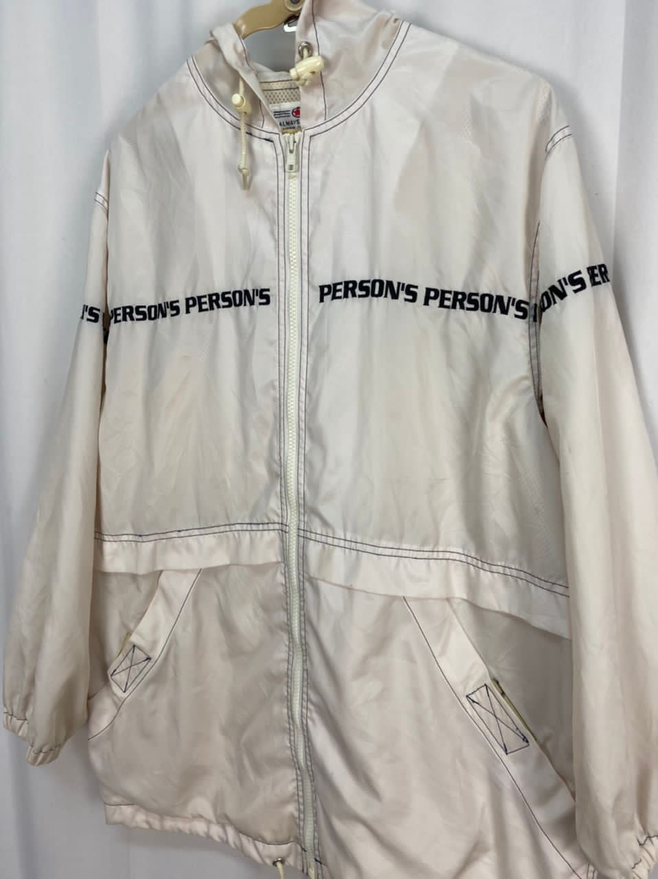 PERSON'S Person’s spellout hoodie zipper jacket Size US L / EU 52-54 / 3 - 5 Thumbnail