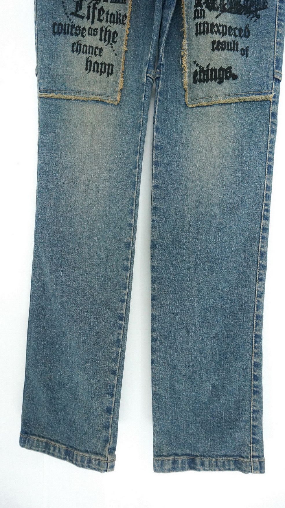 Japanese Brand BATSU Studio Japan Browned Off Skinny Women's Denim Size 29" - 4 Thumbnail