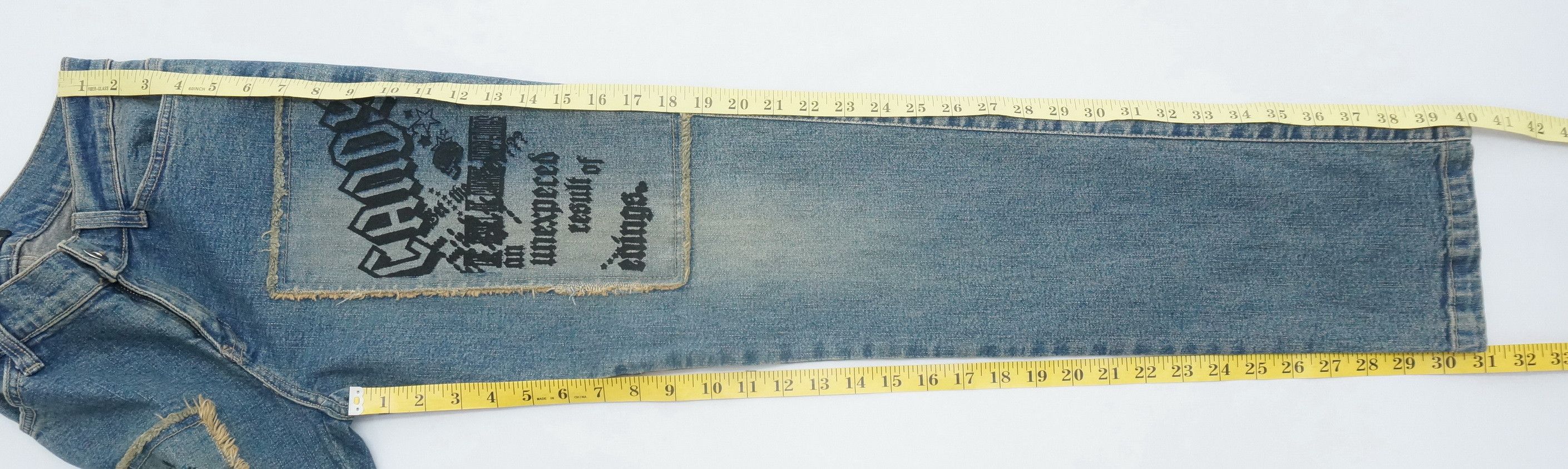 Japanese Brand BATSU Studio Japan Browned Off Skinny Women's Denim Size 29" - 10 Thumbnail