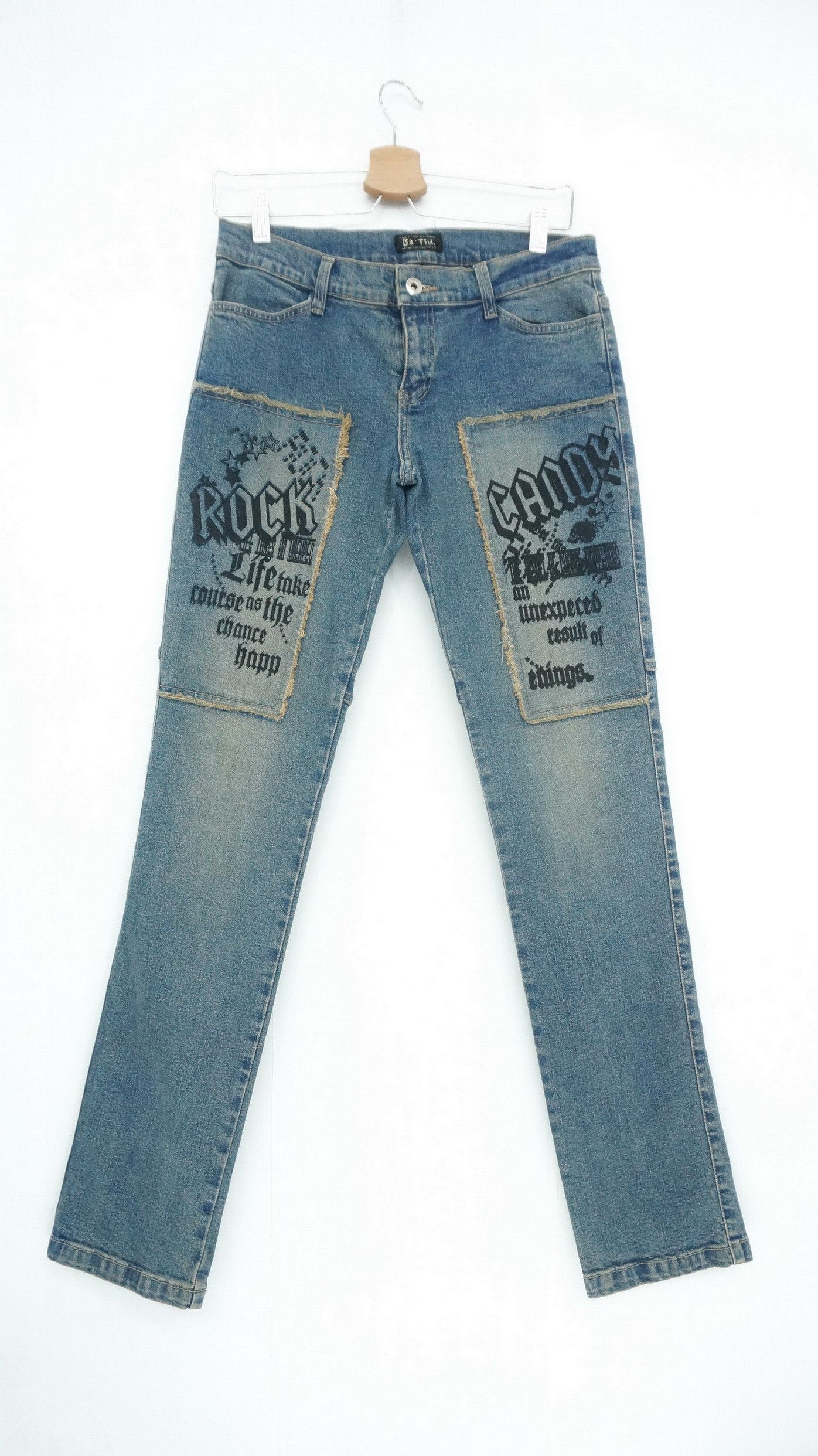 image of Batsu Studio Japan Browned Off Skinny Women's Denim in Blue Denim (Size 29)
