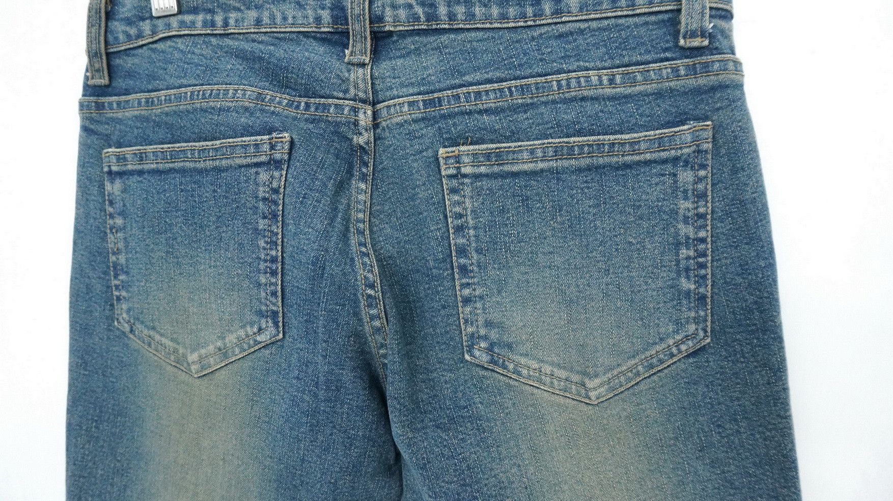 Japanese Brand BATSU Studio Japan Browned Off Skinny Women's Denim Size 29" - 7 Thumbnail