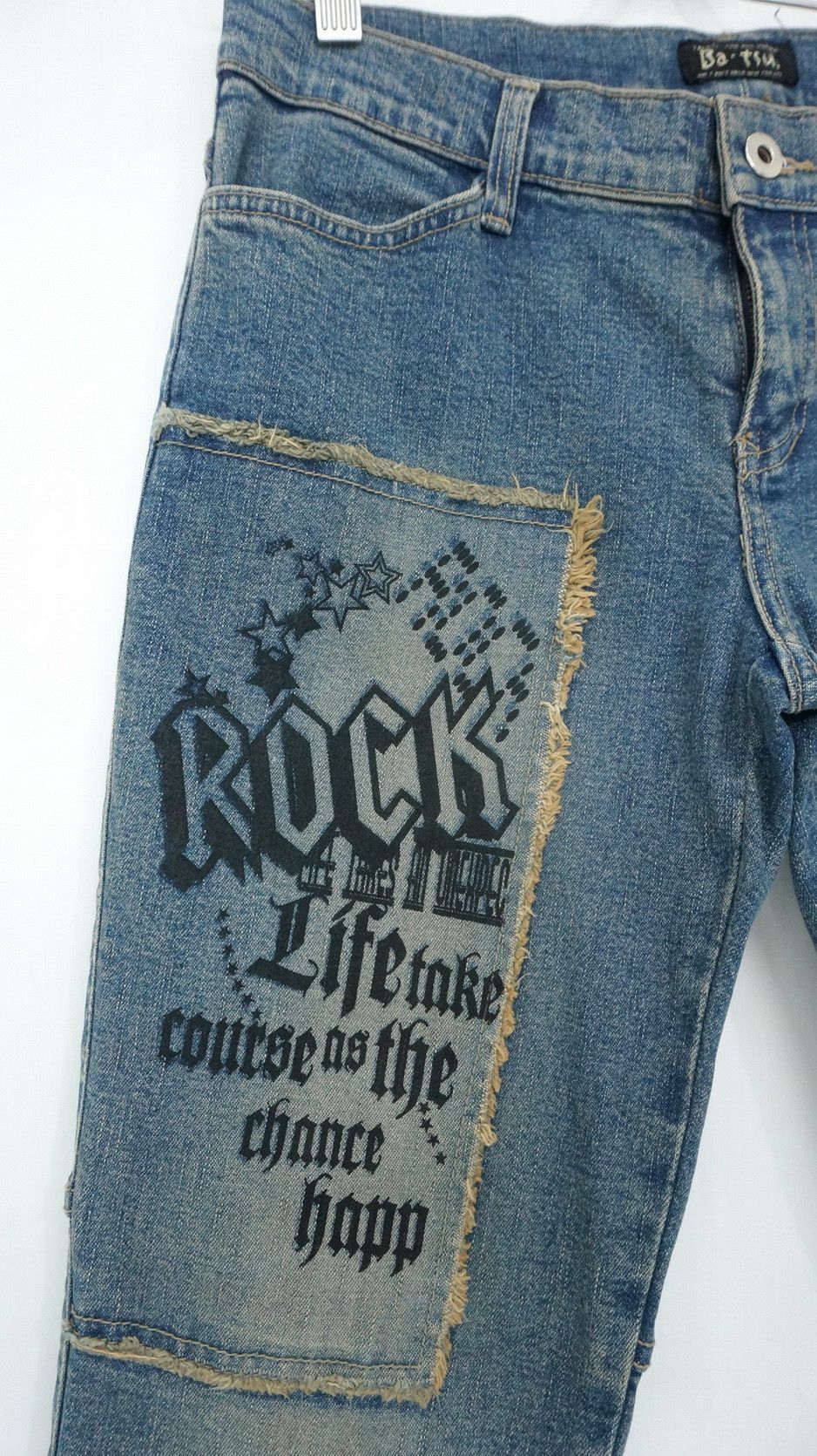 Japanese Brand BATSU Studio Japan Browned Off Skinny Women's Denim Size 29" - 2 Thumbnail
