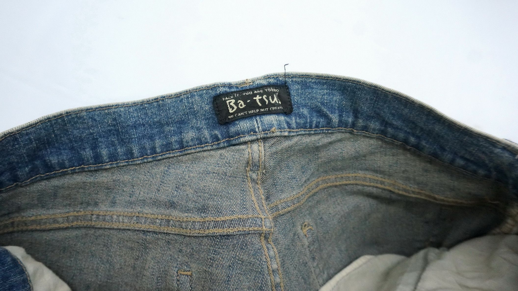 Japanese Brand BATSU Studio Japan Browned Off Skinny Women's Denim Size 29" - 14 Thumbnail