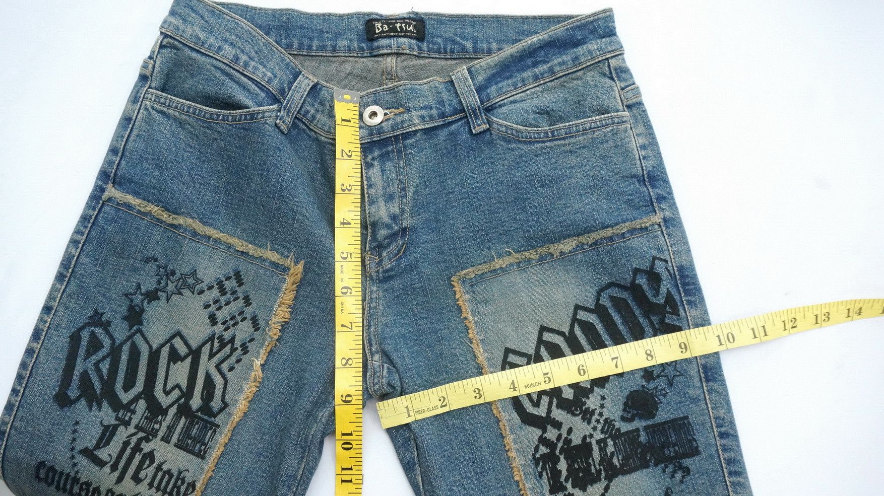 Japanese Brand BATSU Studio Japan Browned Off Skinny Women's Denim Size 29" - 9 Thumbnail