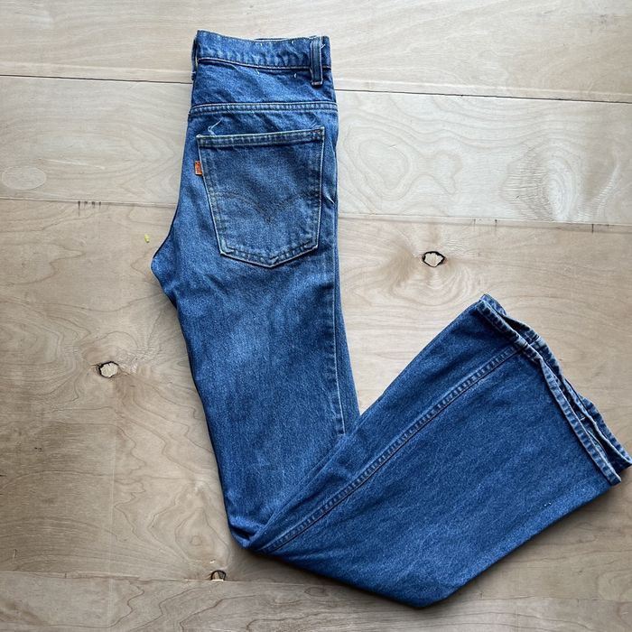 Vintage Vintage Levis 684 Bell Bottom Jeans 28x34 Blue 80s Flares