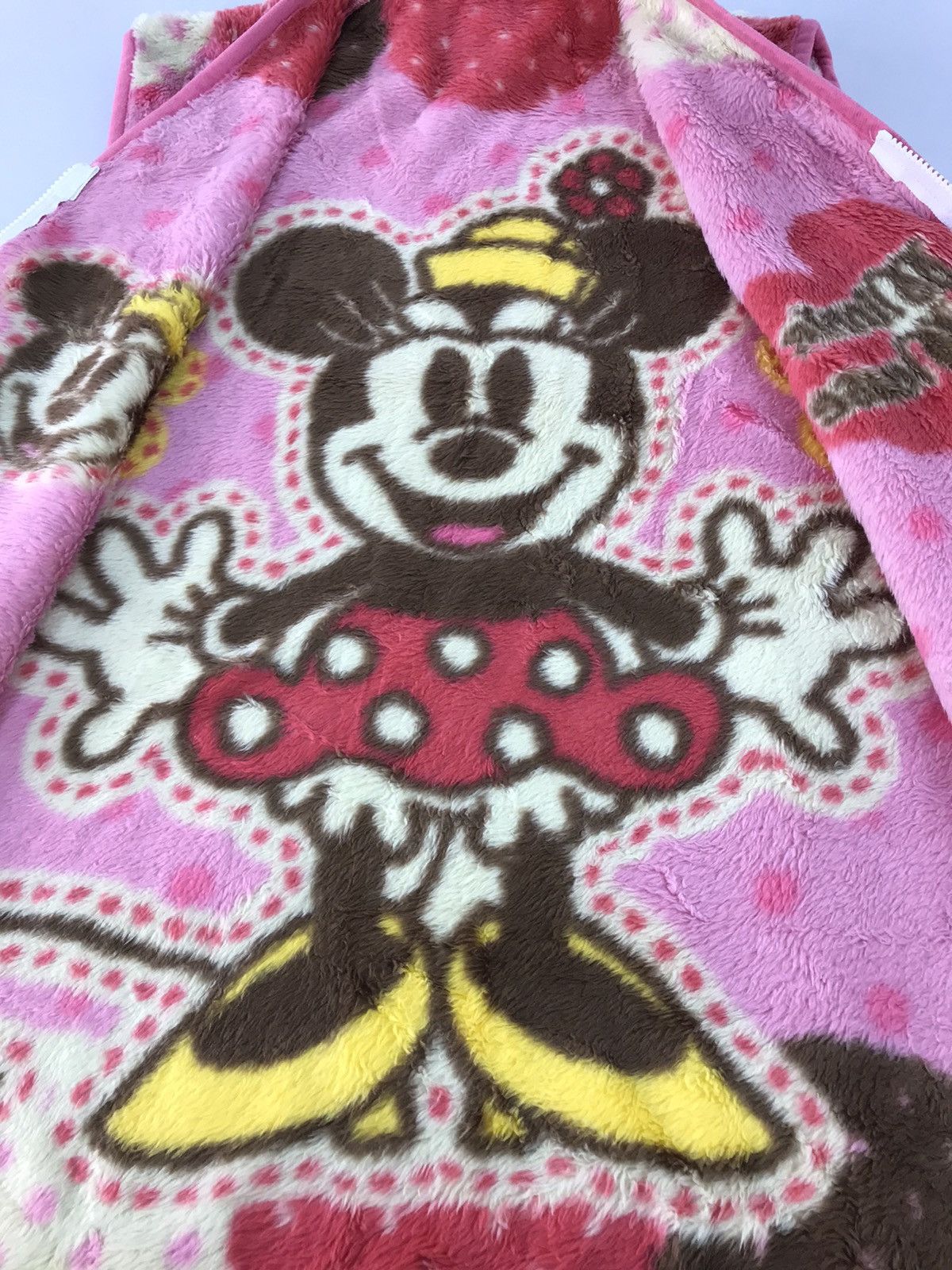 Cartoon Network × Disney Disney Minnie Mouse Zipper Vest Fluffy Fleece Jacket Size US M / EU 48-50 / 2 - 4 Thumbnail