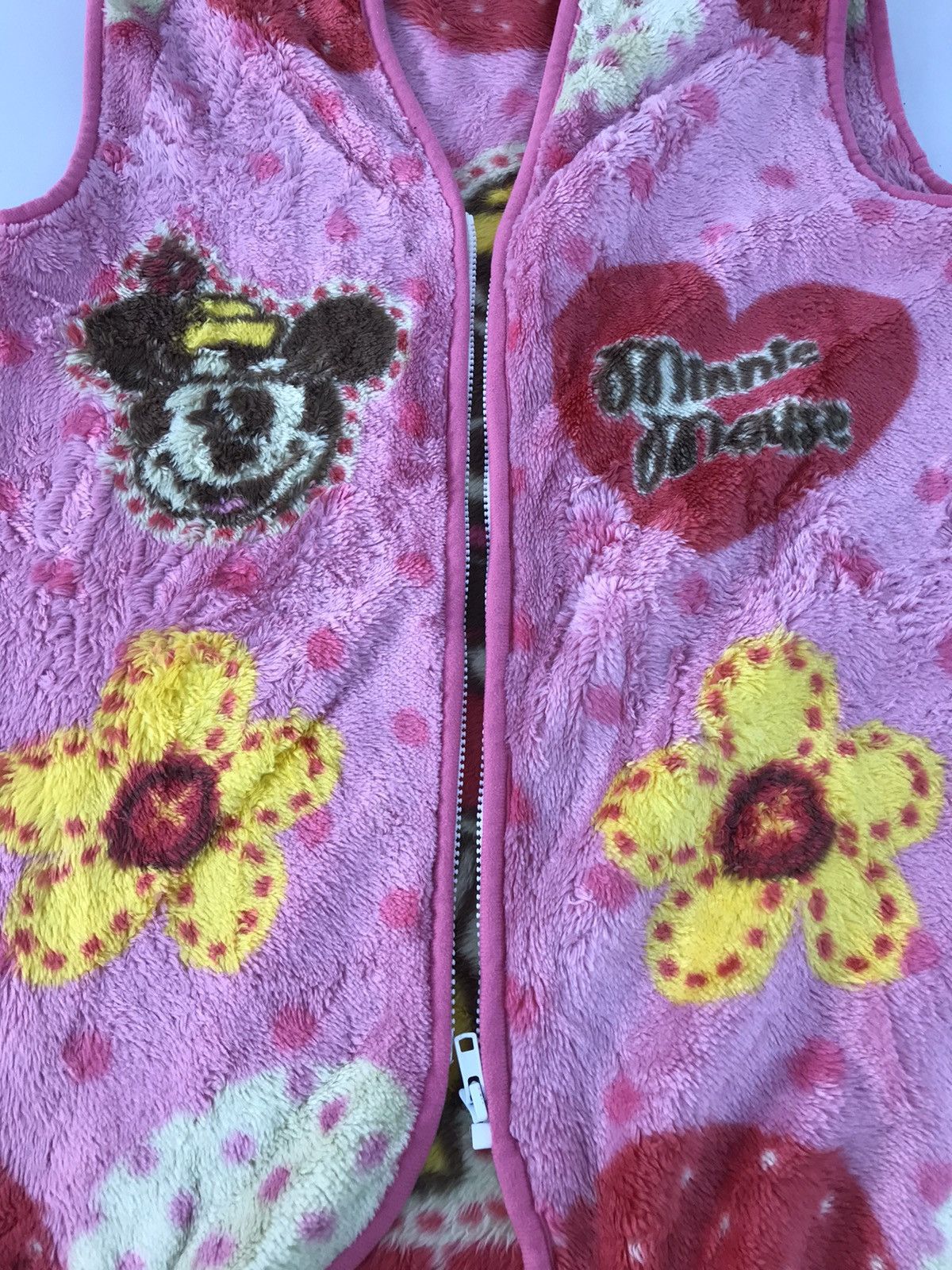 Cartoon Network × Disney Disney Minnie Mouse Zipper Vest Fluffy Fleece Jacket Size US M / EU 48-50 / 2 - 3 Thumbnail