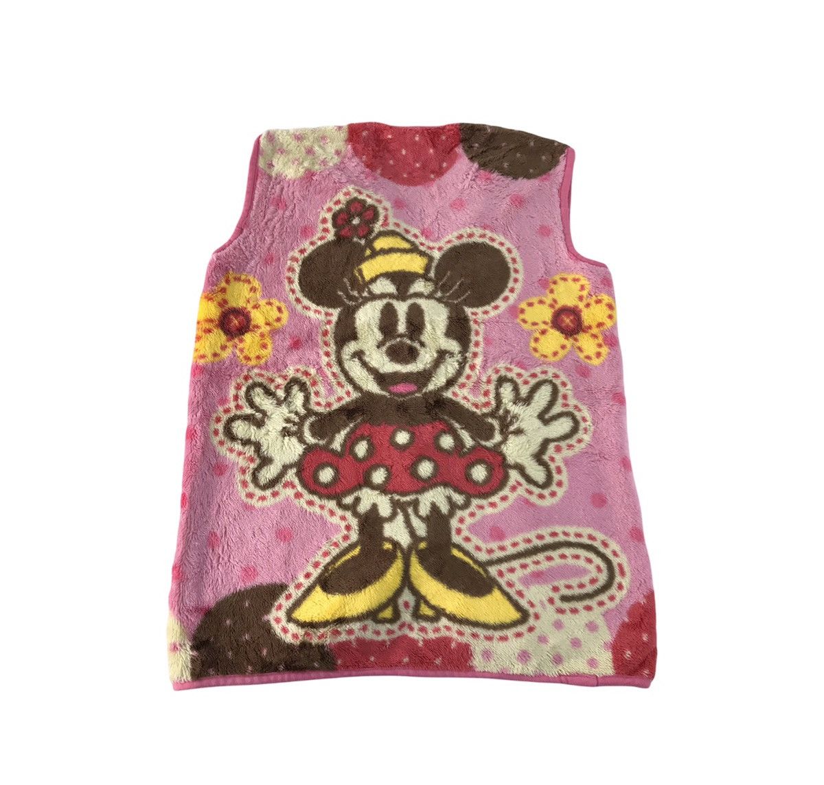 Cartoon Network × Disney Disney Minnie Mouse Zipper Vest Fluffy Fleece Jacket Size US M / EU 48-50 / 2 - 2 Thumbnail