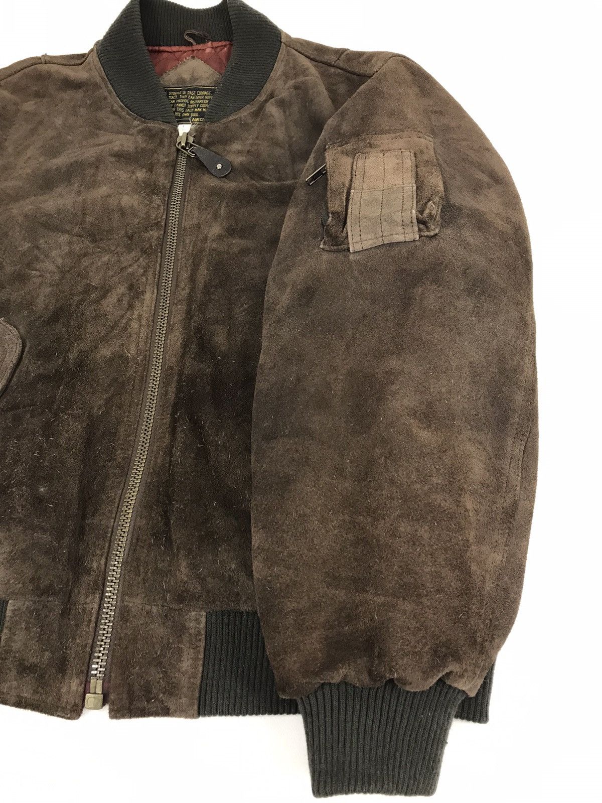 Other Vintage Classic Leather Bomber Jacket Anecdot Size US L / EU 52-54 / 3 - 10 Thumbnail