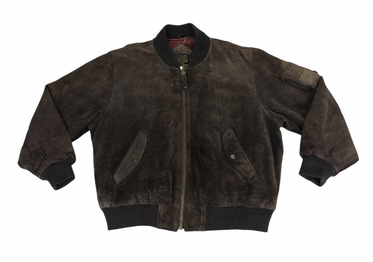 Other Vintage Classic Leather Bomber Jacket Anecdot Size US L / EU 52-54 / 3 - 1 Thumbnail