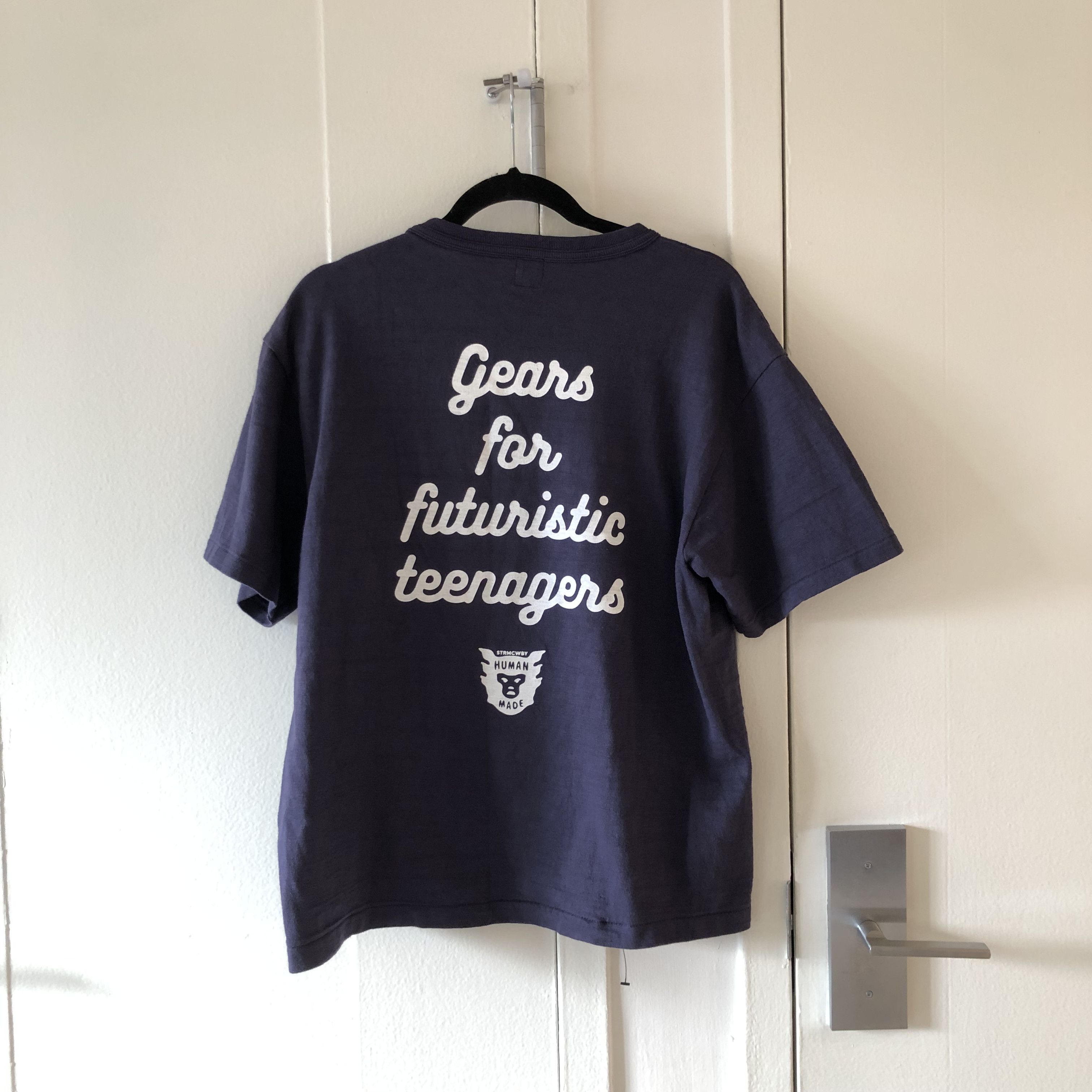 image of Human Made Gears For Futuristic Teenagers Tee in Navy, Men's (Size XL)