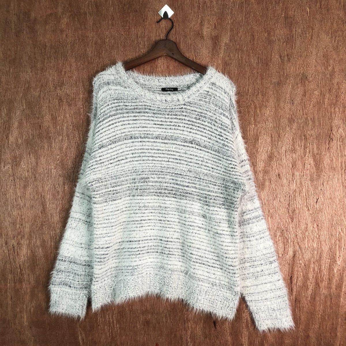 Vintage Ray Ray Shag Shaggy Fur Mohair Knitwear #6503 Size US L / EU 52-54 / 3 - 1 Thumbnail