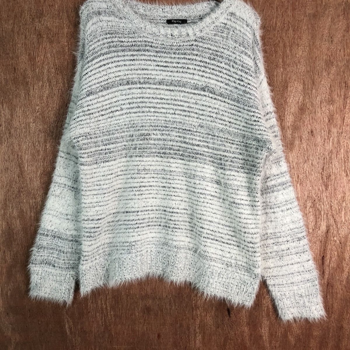 Vintage Ray Ray Shag Shaggy Fur Mohair Knitwear #6503 Size US L / EU 52-54 / 3 - 3 Thumbnail