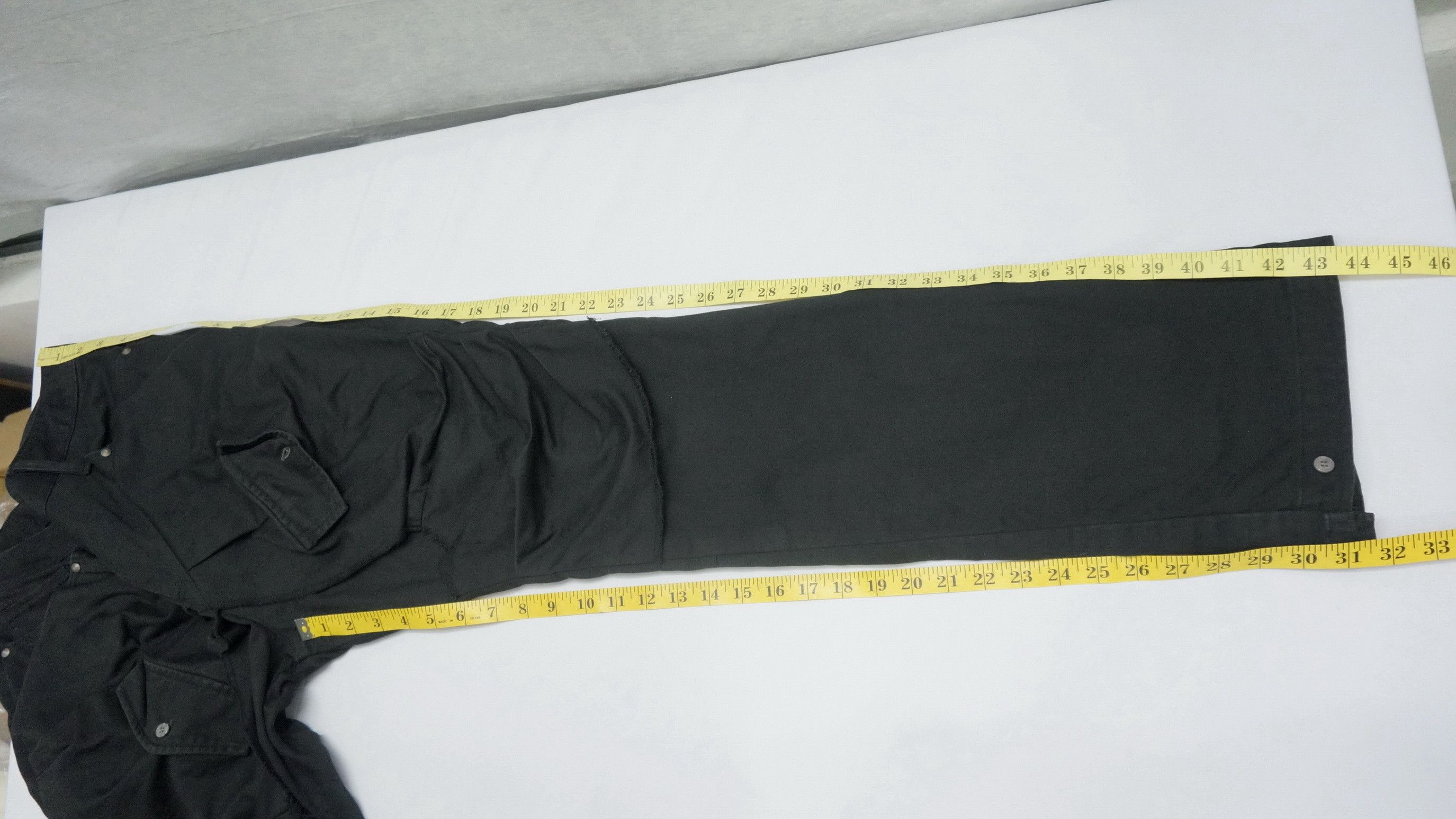 Japanese Brand Rare! Japanese Brand Double Thigh Worn Faded Black Pants Size US 34 / EU 50 - 17 Thumbnail