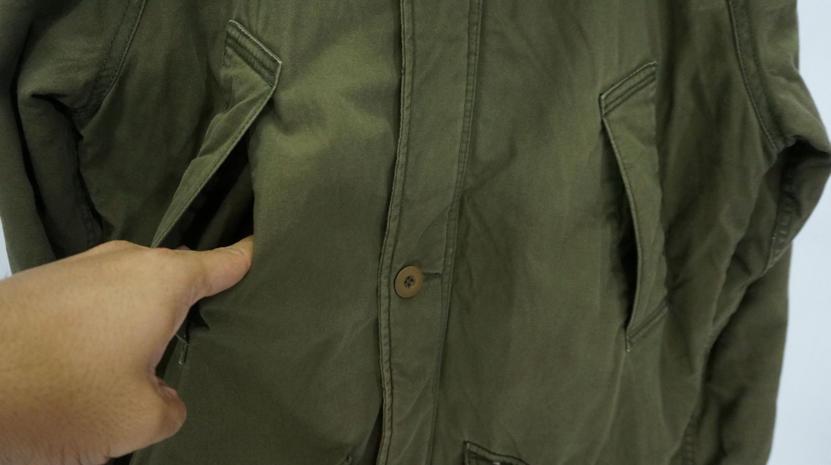 Global Work Vintage Japan GLOBAL WORK Military Parka Worn Jacket Size US M / EU 48-50 / 2 - 8 Thumbnail