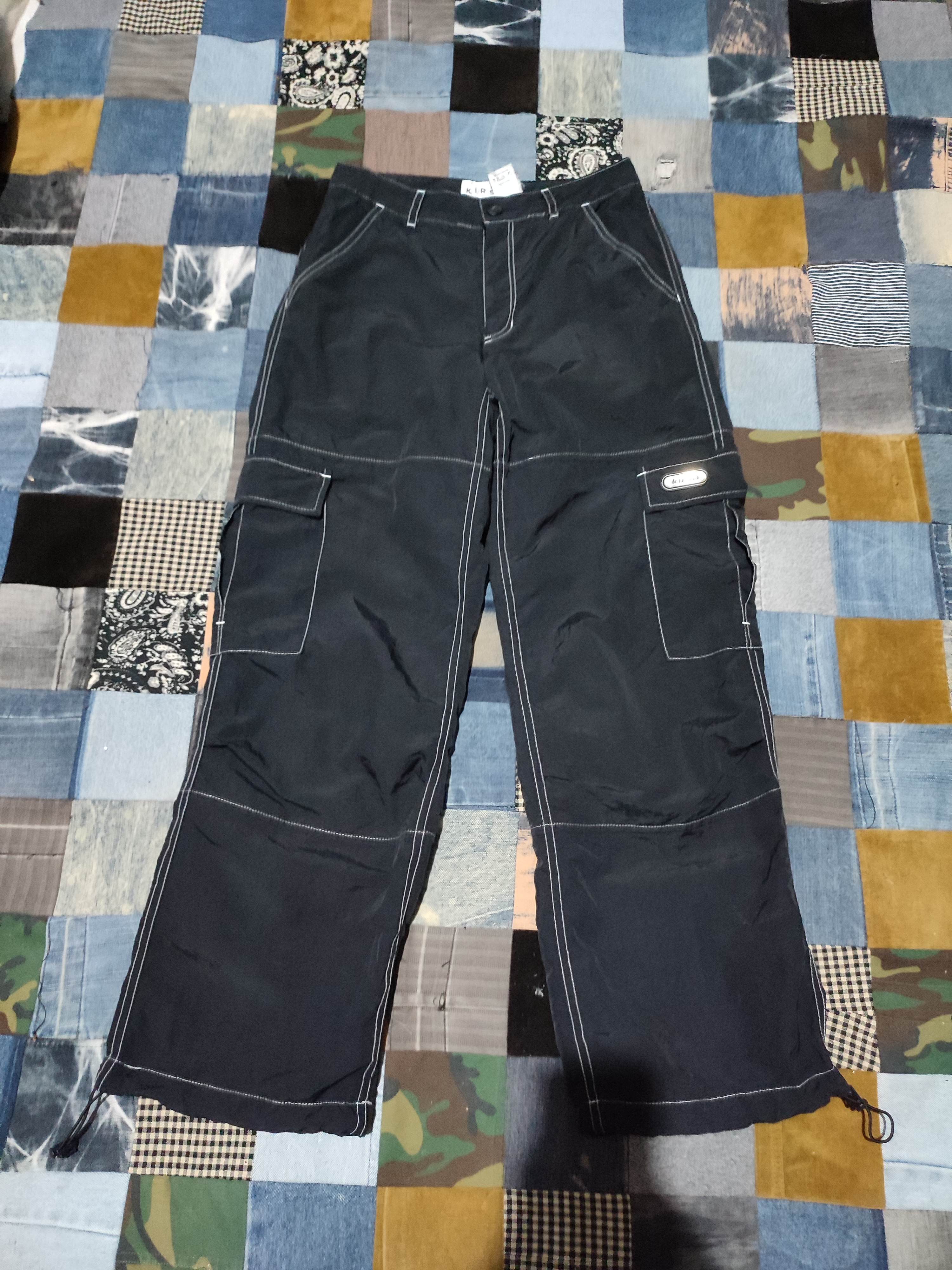 Designer 🔥Kirsh Korean Brand Cargo Contrast Stitch Pants Size US 28 / EU 44 - 1 Thumbnail