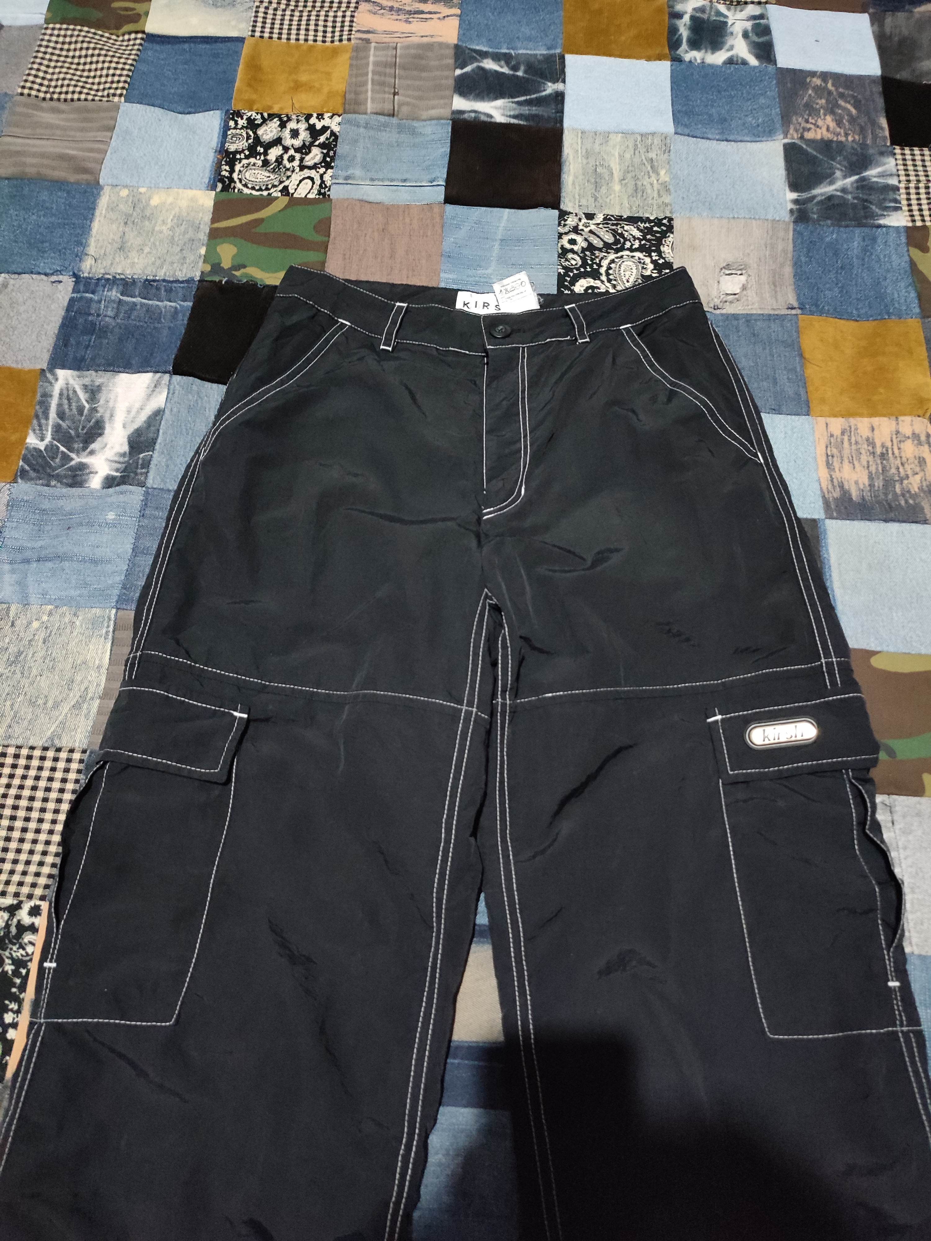 Designer 🔥Kirsh Korean Brand Cargo Contrast Stitch Pants Size US 28 / EU 44 - 2 Thumbnail