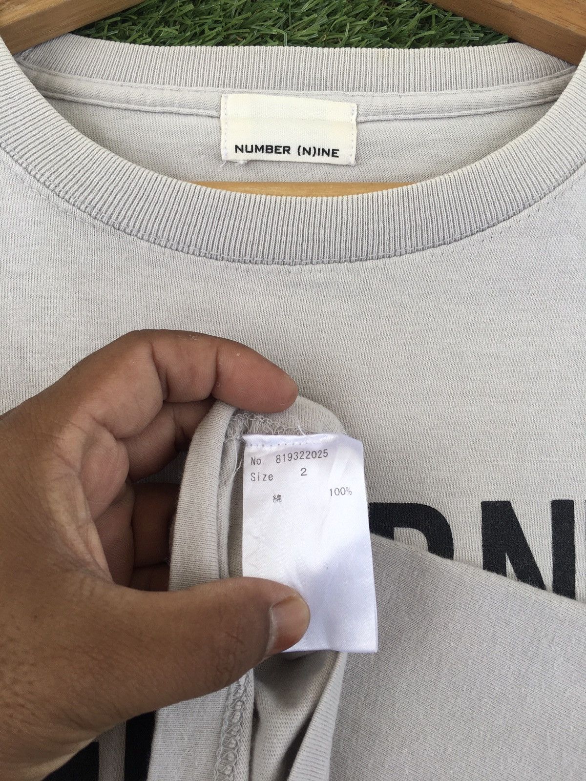 Number (N)ine Rare Vintage Number Nine Spellout Tshirt Size US M / EU 48-50 / 2 - 10 Thumbnail