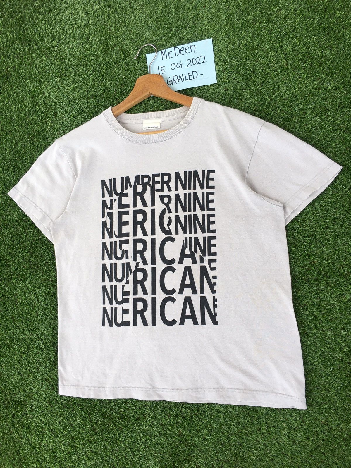 Number (N)ine Rare Vintage Number Nine Spellout Tshirt Size US M / EU 48-50 / 2 - 3 Thumbnail
