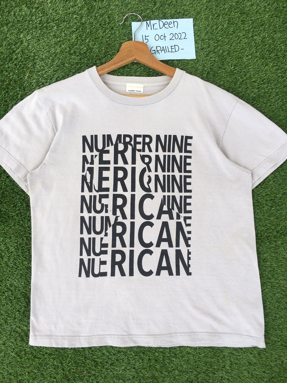 Number (N)ine Rare Vintage Number Nine Spellout Tshirt Size US M / EU 48-50 / 2 - 4 Thumbnail