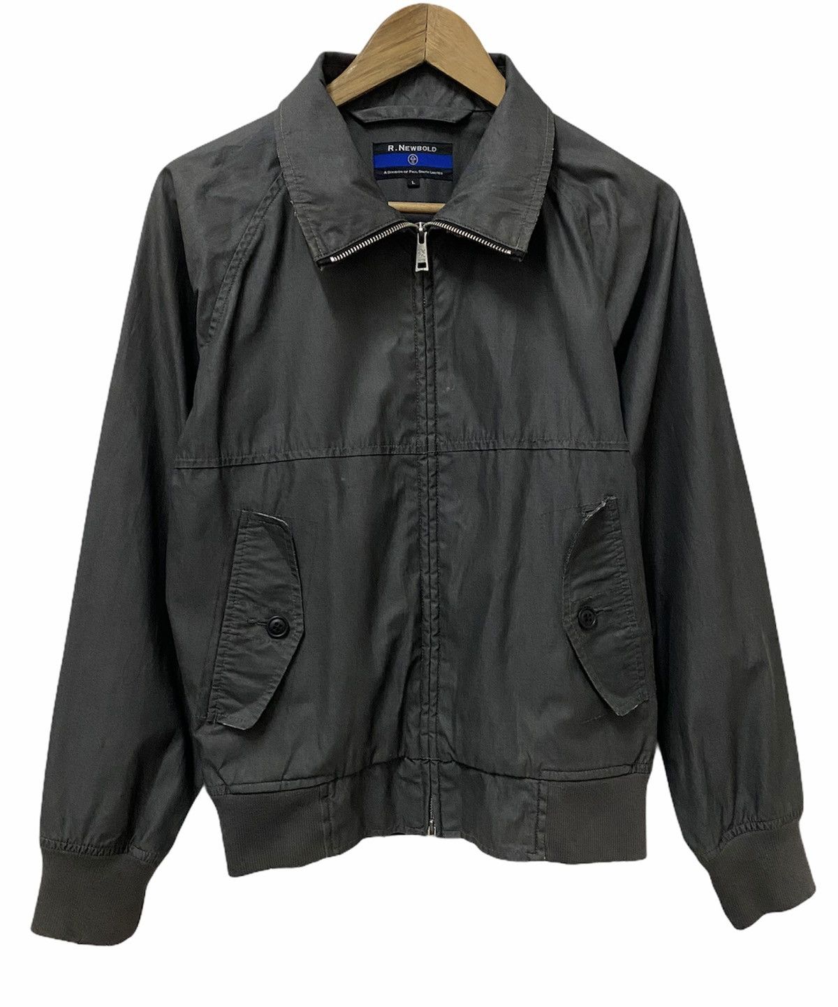 image of Archival Clothing x Paul Smith Grailiconic Paul Smith R.newbold Grey Wax Jacket, Men's (Size Medium