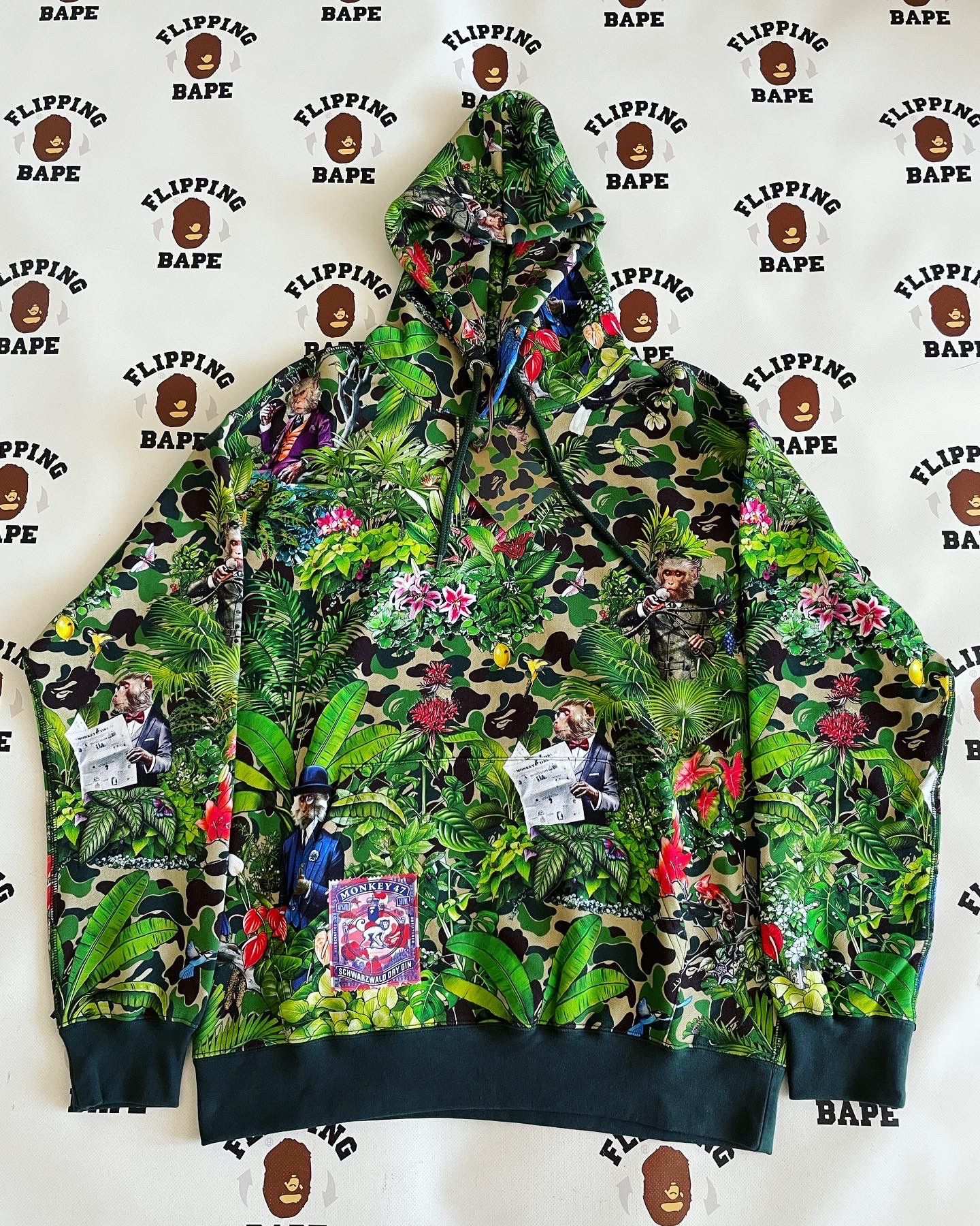 Bape BAPE X MONKEY 47 PULLOVER HOODIE Size US M / EU 48-50 / 2 - 1 Thumbnail