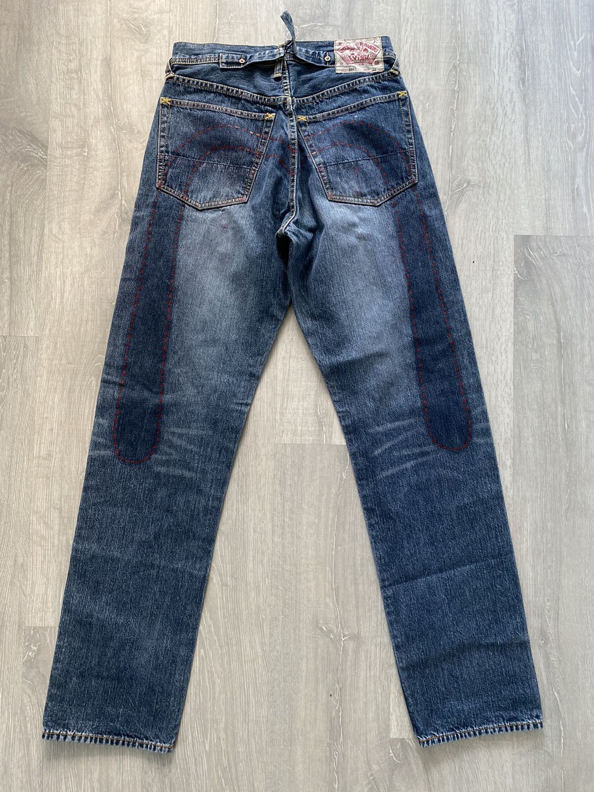 Evisu Evisu Water Margins vintage red daicock jeans big logo Size US 28 / EU 44 - 1 Thumbnail
