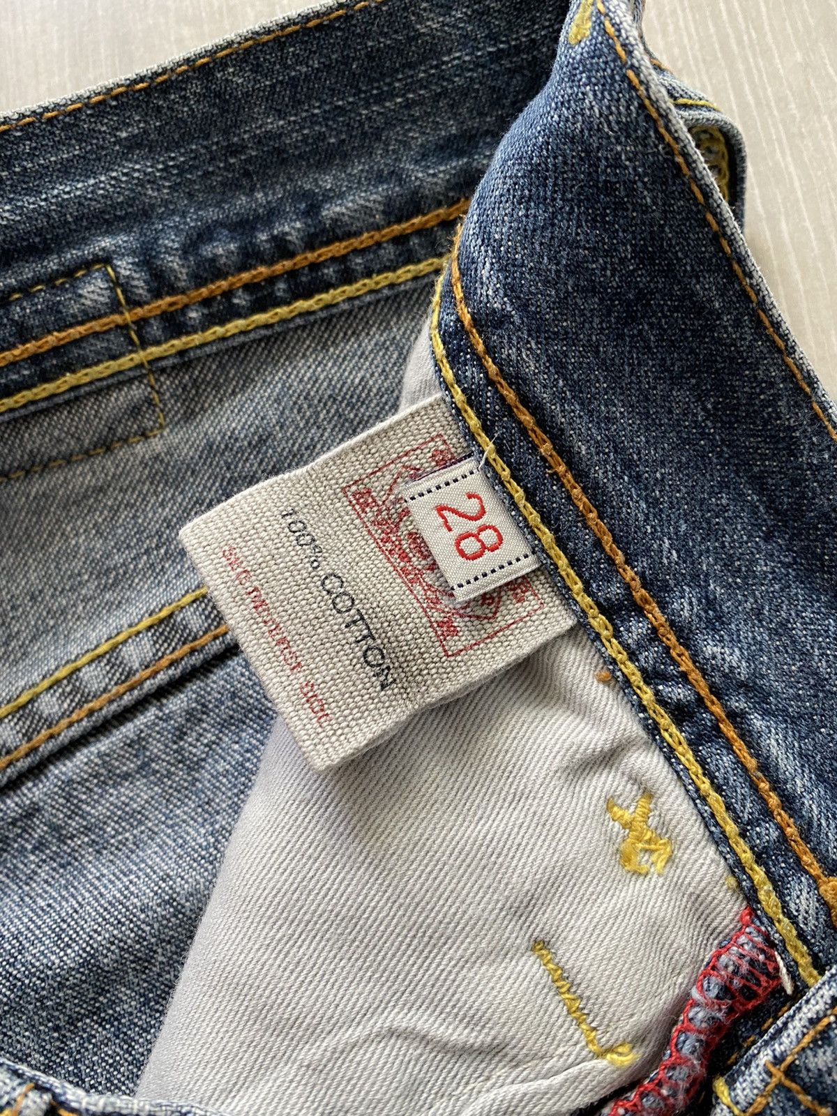 Evisu Evisu Water Margins vintage red daicock jeans big logo Size US 28 / EU 44 - 8 Thumbnail