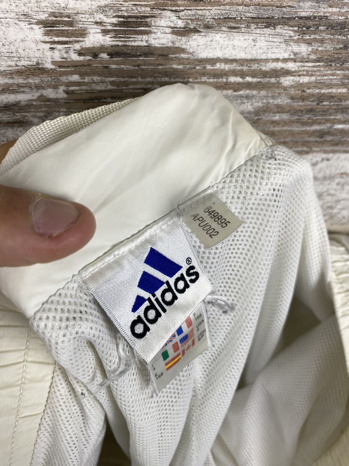 Adidas × Vintage Mens Vintage Adidas Stripes Sweatpants joggers drill pants Size US 32 / EU 48 - 21 Thumbnail