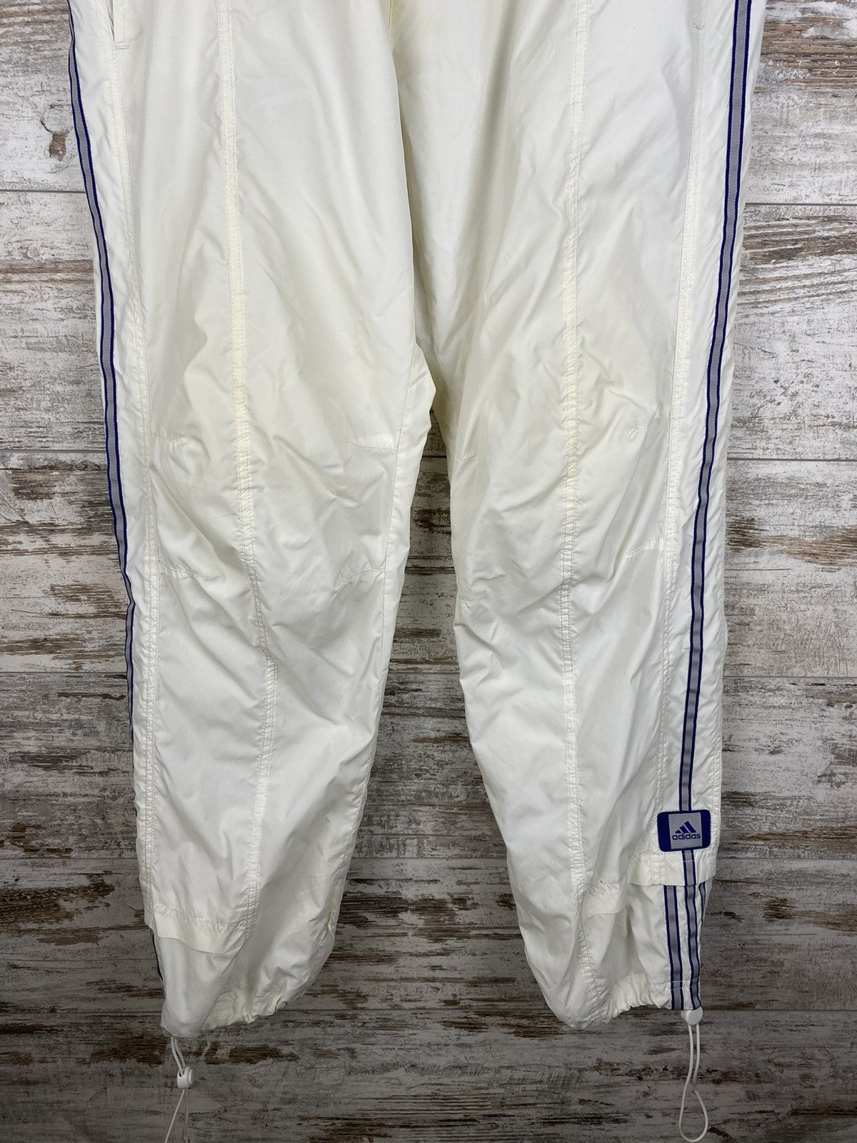 Adidas × Vintage Mens Vintage Adidas Stripes Sweatpants joggers drill pants Size US 32 / EU 48 - 3 Thumbnail