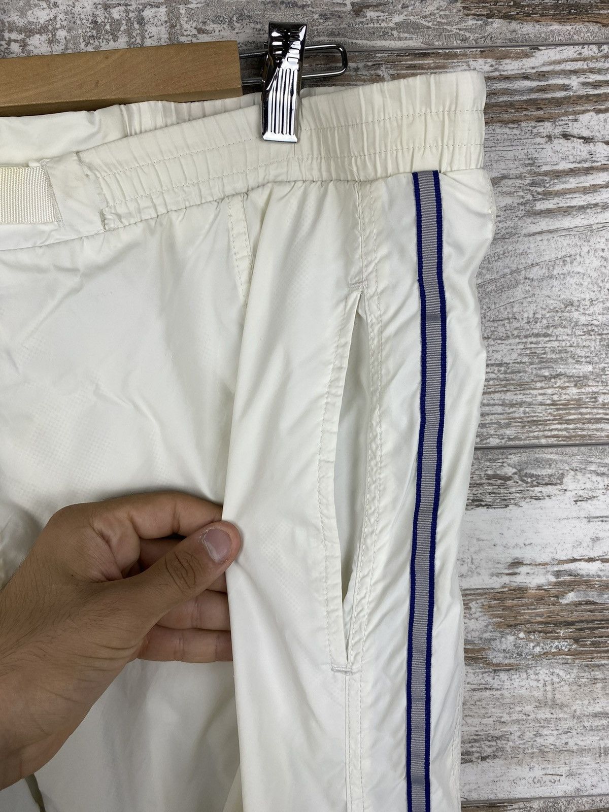 Adidas × Vintage Mens Vintage Adidas Stripes Sweatpants joggers drill pants Size US 32 / EU 48 - 10 Thumbnail