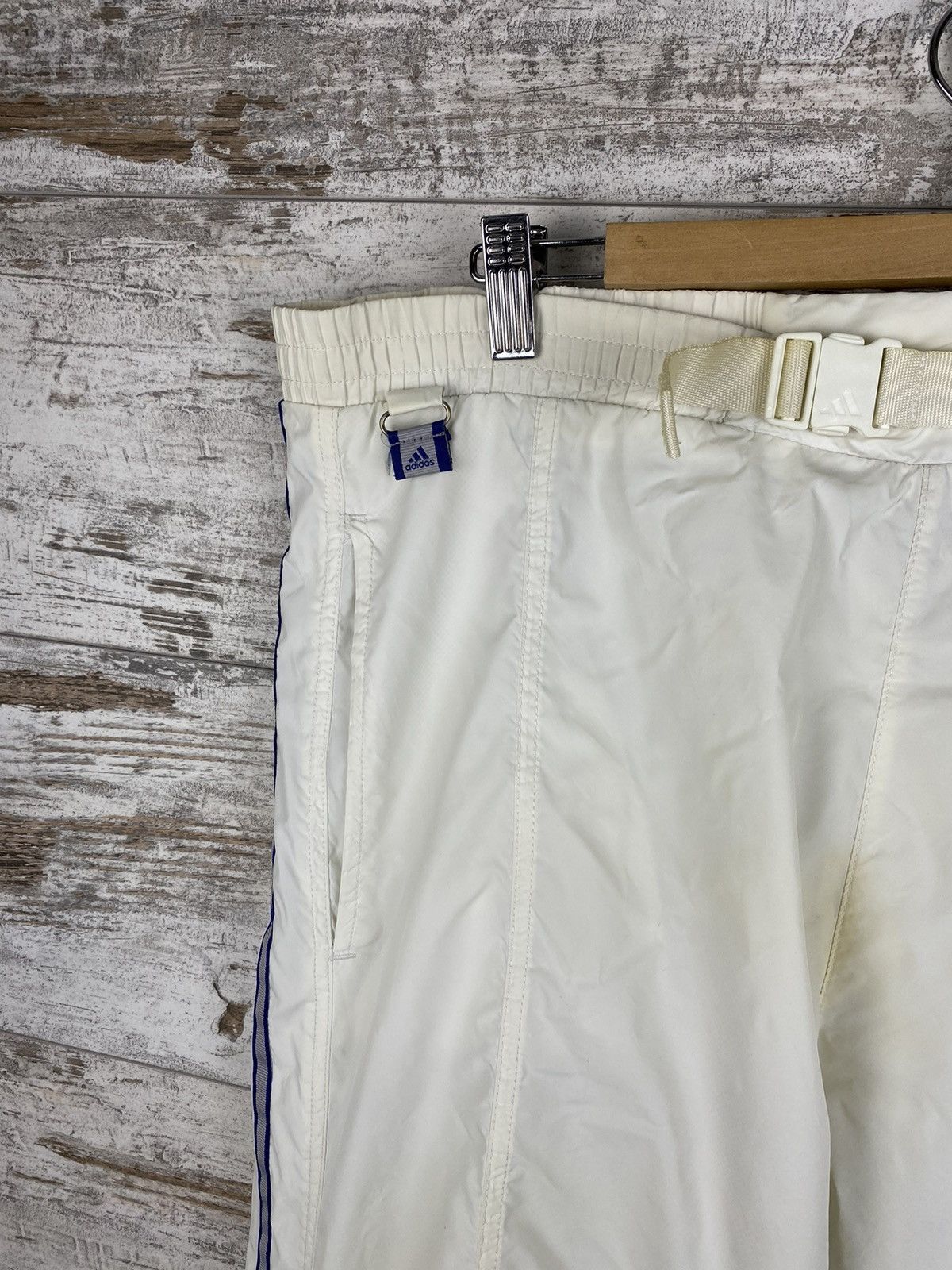 Adidas × Vintage Mens Vintage Adidas Stripes Sweatpants joggers drill pants Size US 32 / EU 48 - 4 Thumbnail