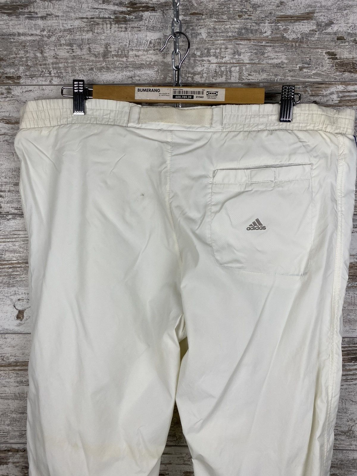 Adidas × Vintage Mens Vintage Adidas Stripes Sweatpants joggers drill pants Size US 32 / EU 48 - 13 Thumbnail