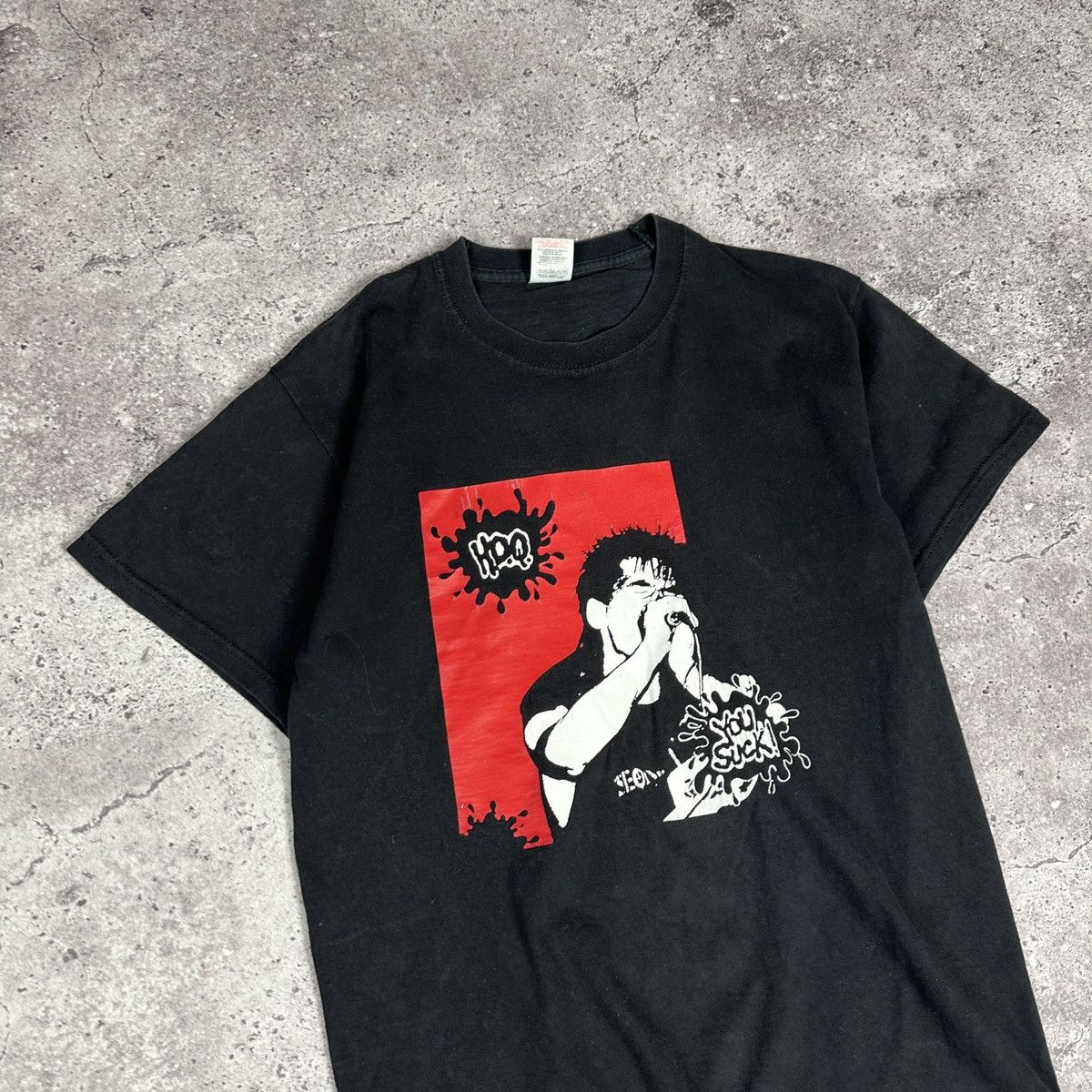 Band Tees Vintage 90s H.D.Q You Suck Punk rock band tee y2k rare Grail Size US M / EU 48-50 / 2 - 3 Thumbnail