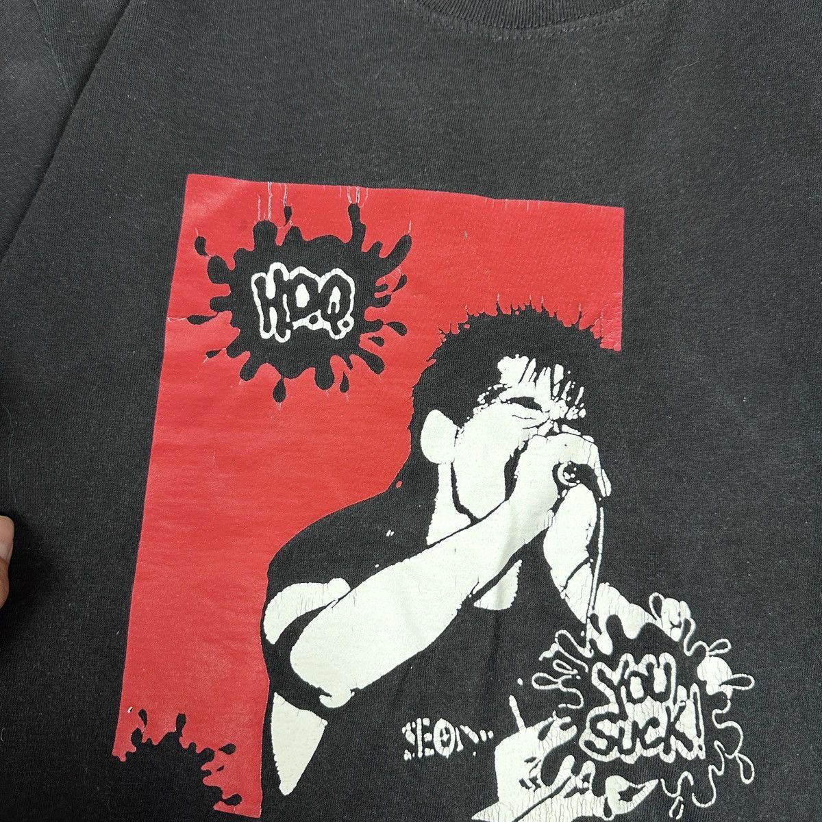 Band Tees Vintage 90s H.D.Q You Suck Punk rock band tee y2k rare Grail Size US M / EU 48-50 / 2 - 4 Thumbnail