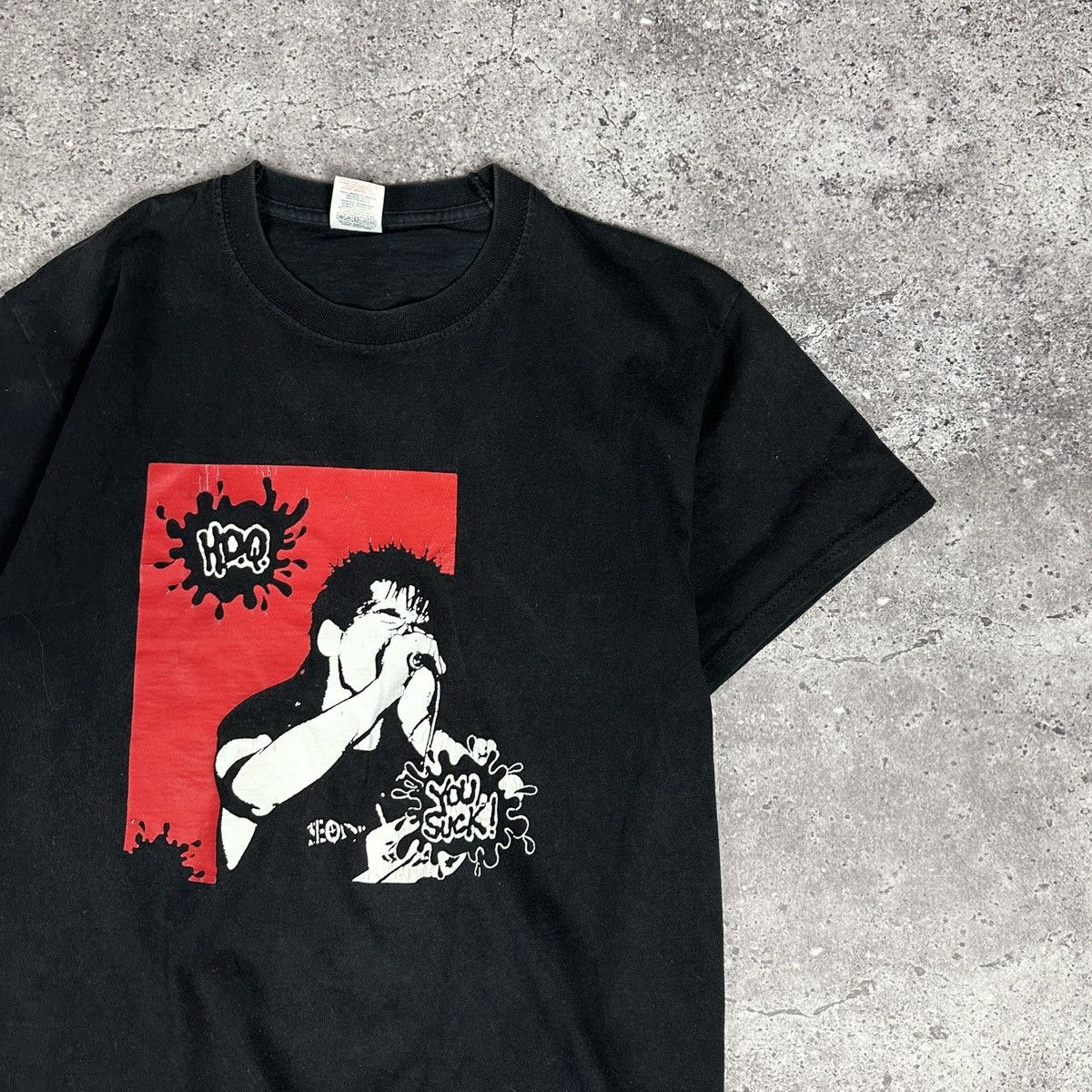 Band Tees Vintage 90s H.D.Q You Suck Punk rock band tee y2k rare Grail Size US M / EU 48-50 / 2 - 2 Thumbnail