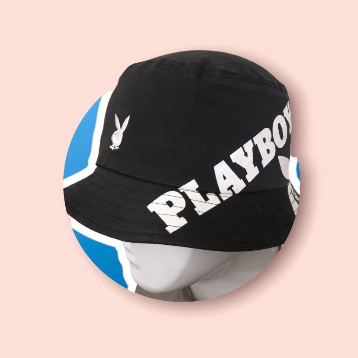 Playboy VERY RARE PLAYBOY BUNNY SPELLOUTS BUCKET HAT Size ONE SIZE - 5 Thumbnail