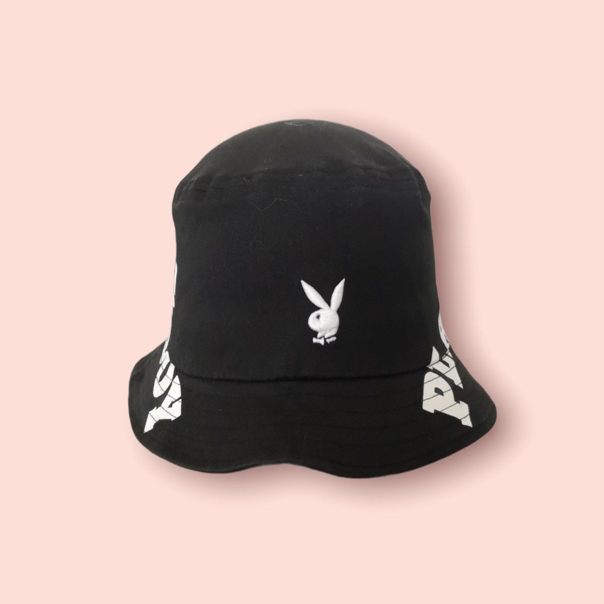 Playboy VERY RARE PLAYBOY BUNNY SPELLOUTS BUCKET HAT Size ONE SIZE - 7 Thumbnail