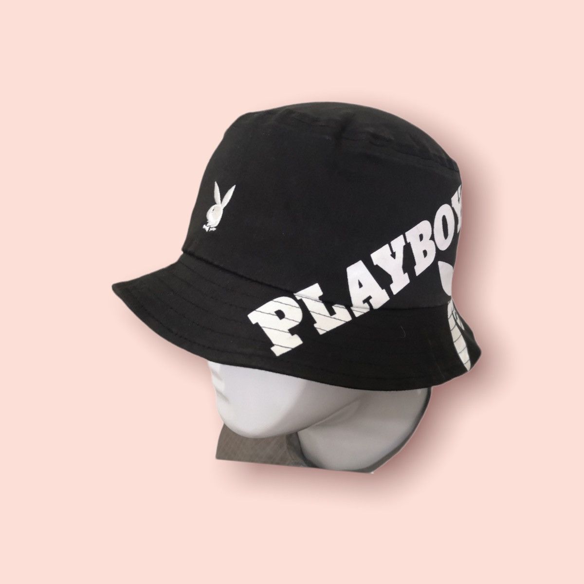 Playboy VERY RARE PLAYBOY BUNNY SPELLOUTS BUCKET HAT Size ONE SIZE - 3 Thumbnail