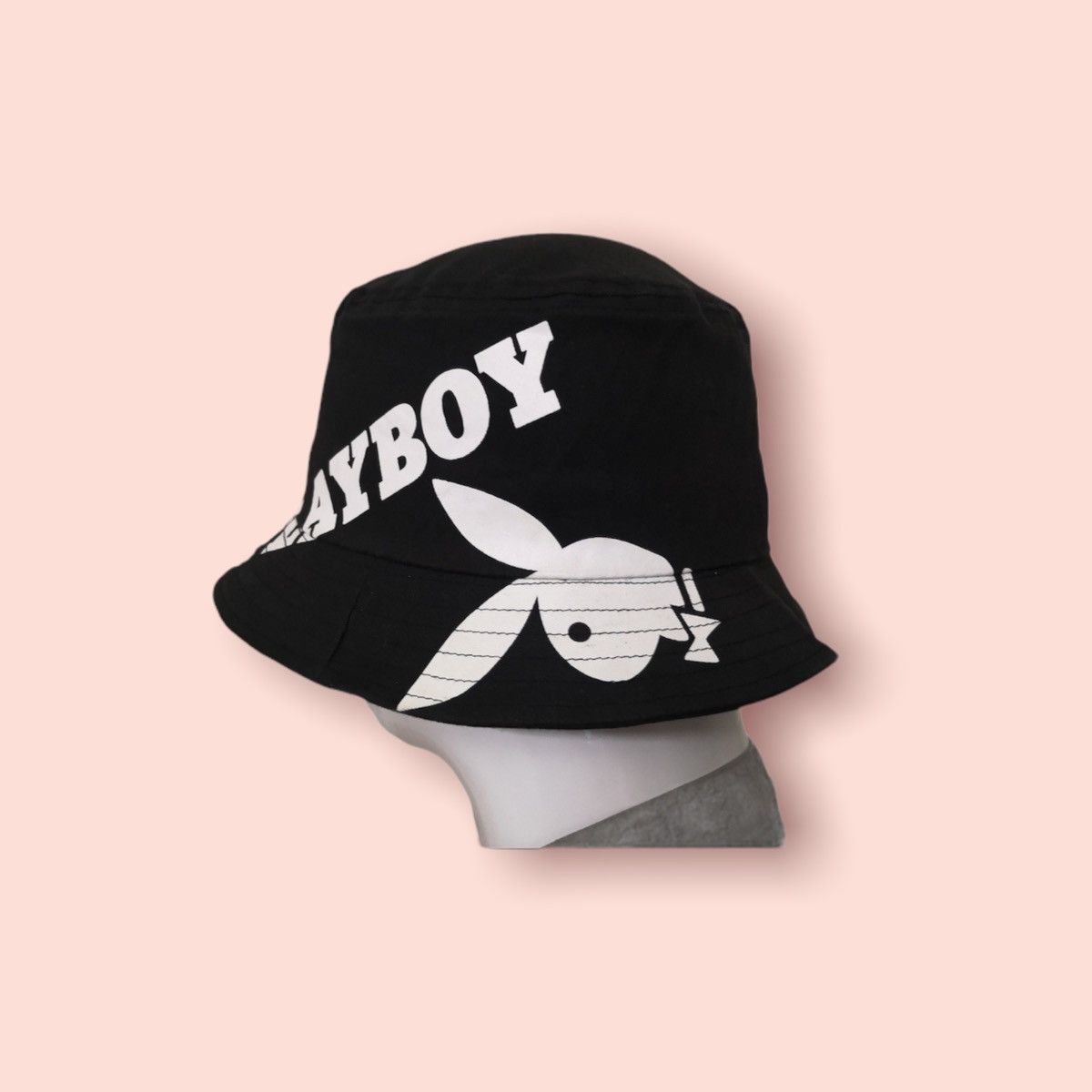 Playboy VERY RARE PLAYBOY BUNNY SPELLOUTS BUCKET HAT Size ONE SIZE - 2 Thumbnail