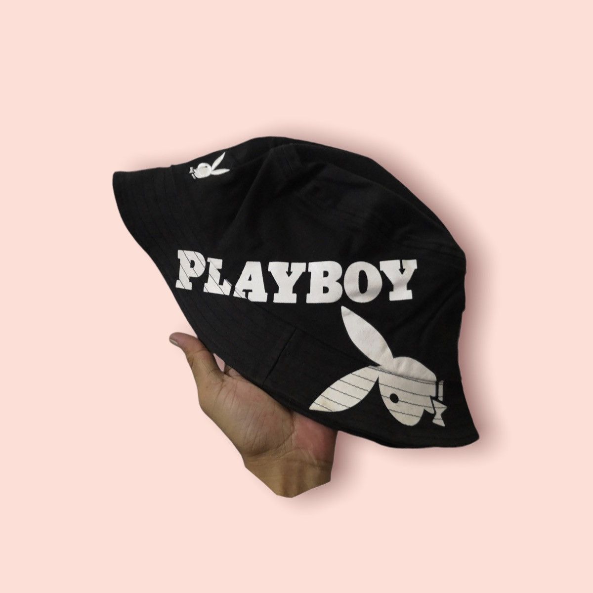 Playboy VERY RARE PLAYBOY BUNNY SPELLOUTS BUCKET HAT Size ONE SIZE - 6 Thumbnail