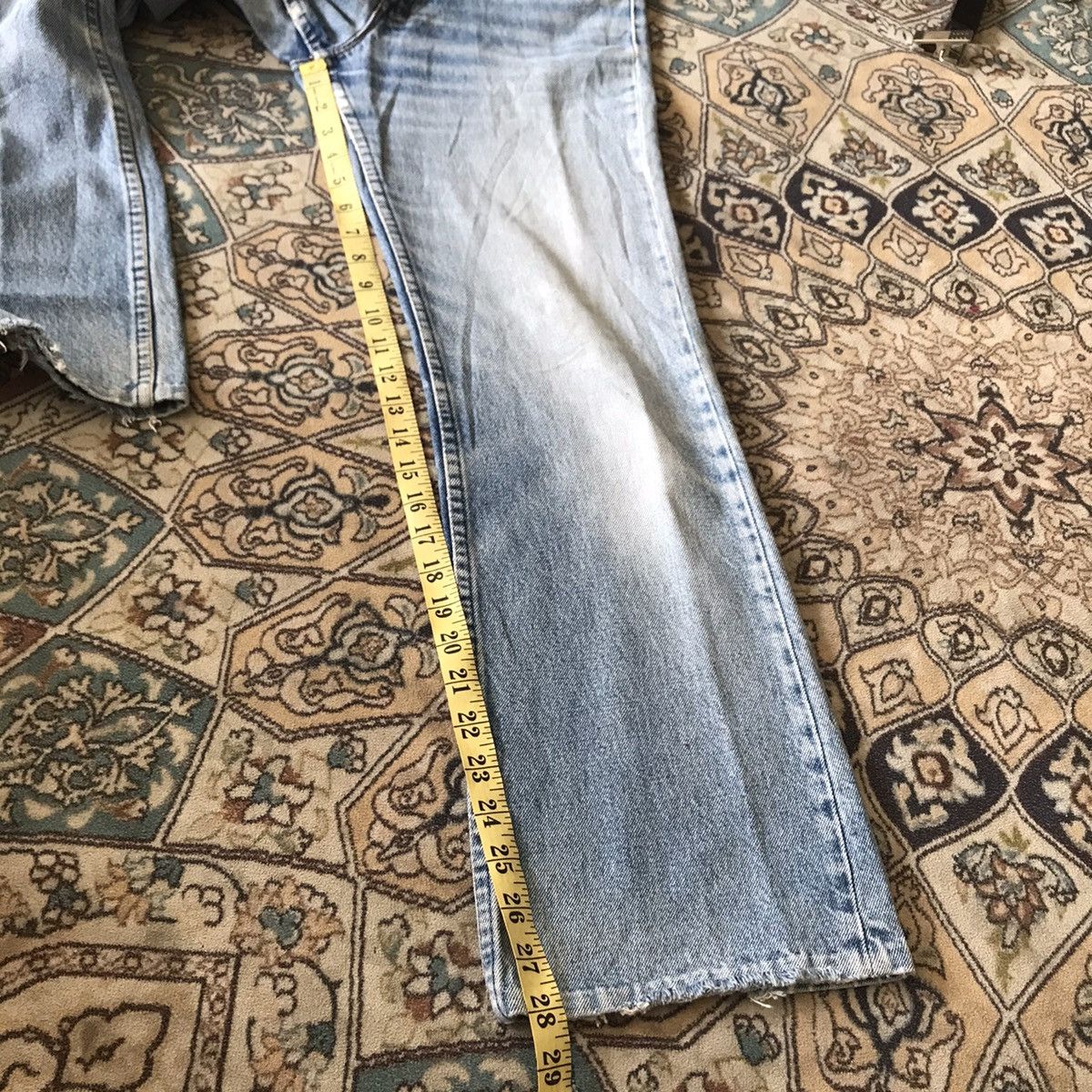 Levi's Vintage Levis 517 Flare Jeans Lightwash Size US 29 - 19 Thumbnail