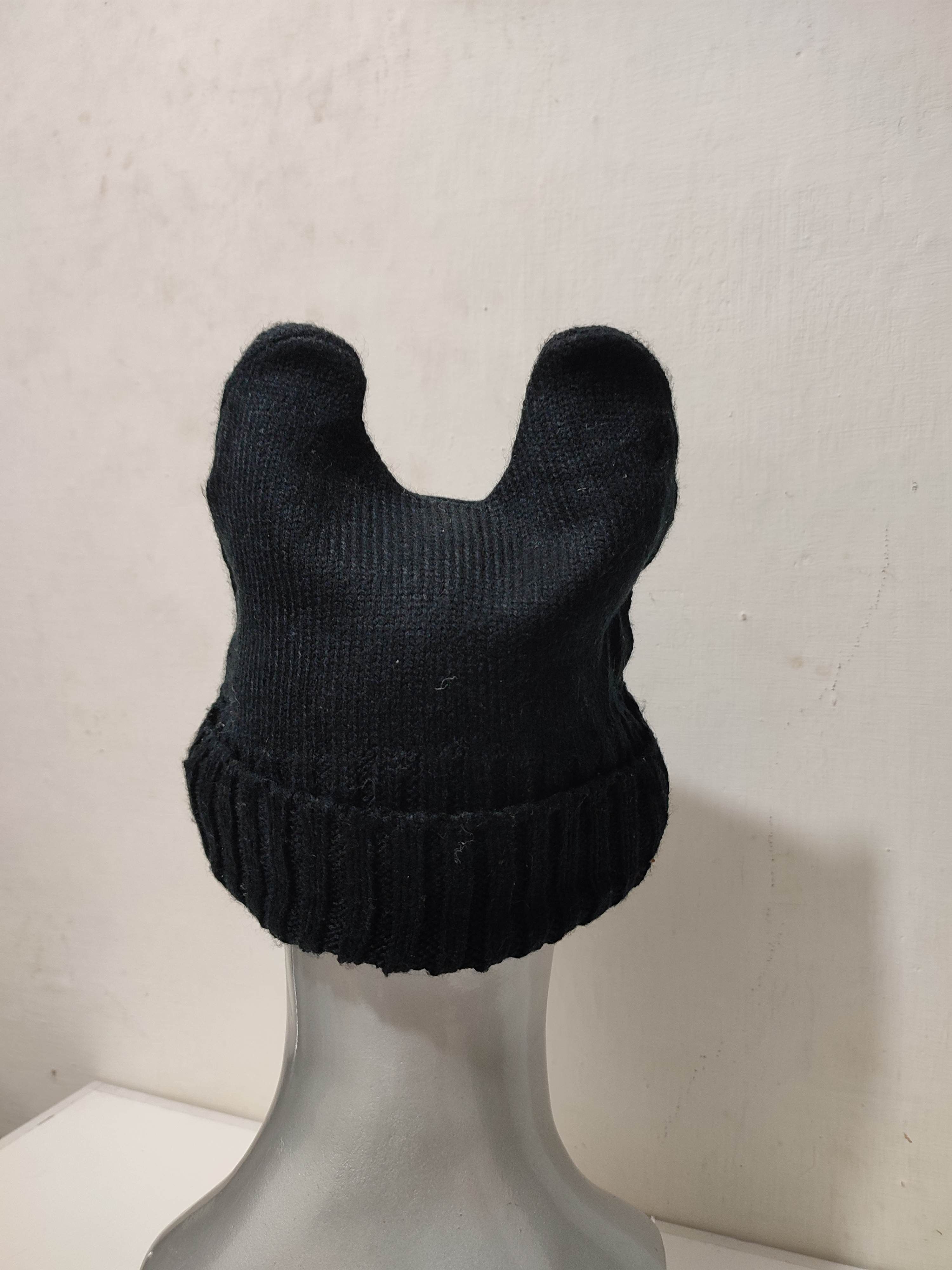 Other Unknown Black Bunny Ear Horn Devil Design Beanie hats Size ONE SIZE - 7 Thumbnail