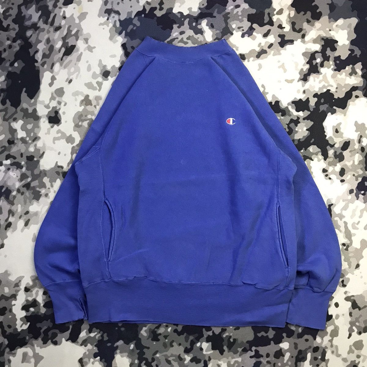 OG Distressed 90s Striking Reverse Weave Crewneck