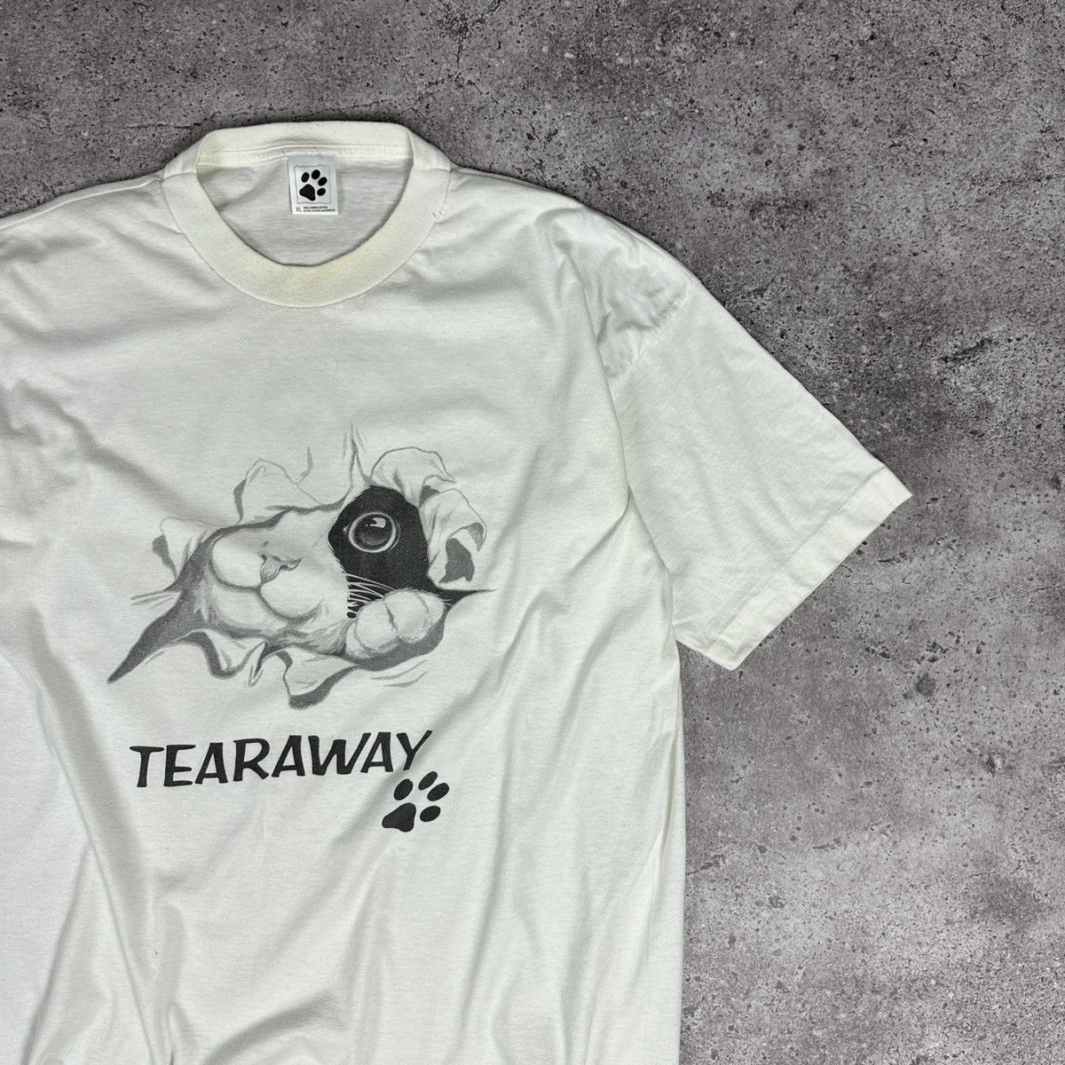 Vintage Vintage 90s Pedigree Cat Felix Tearaway tee y2k cute rare Size US XL / EU 56 / 4 - 3 Thumbnail